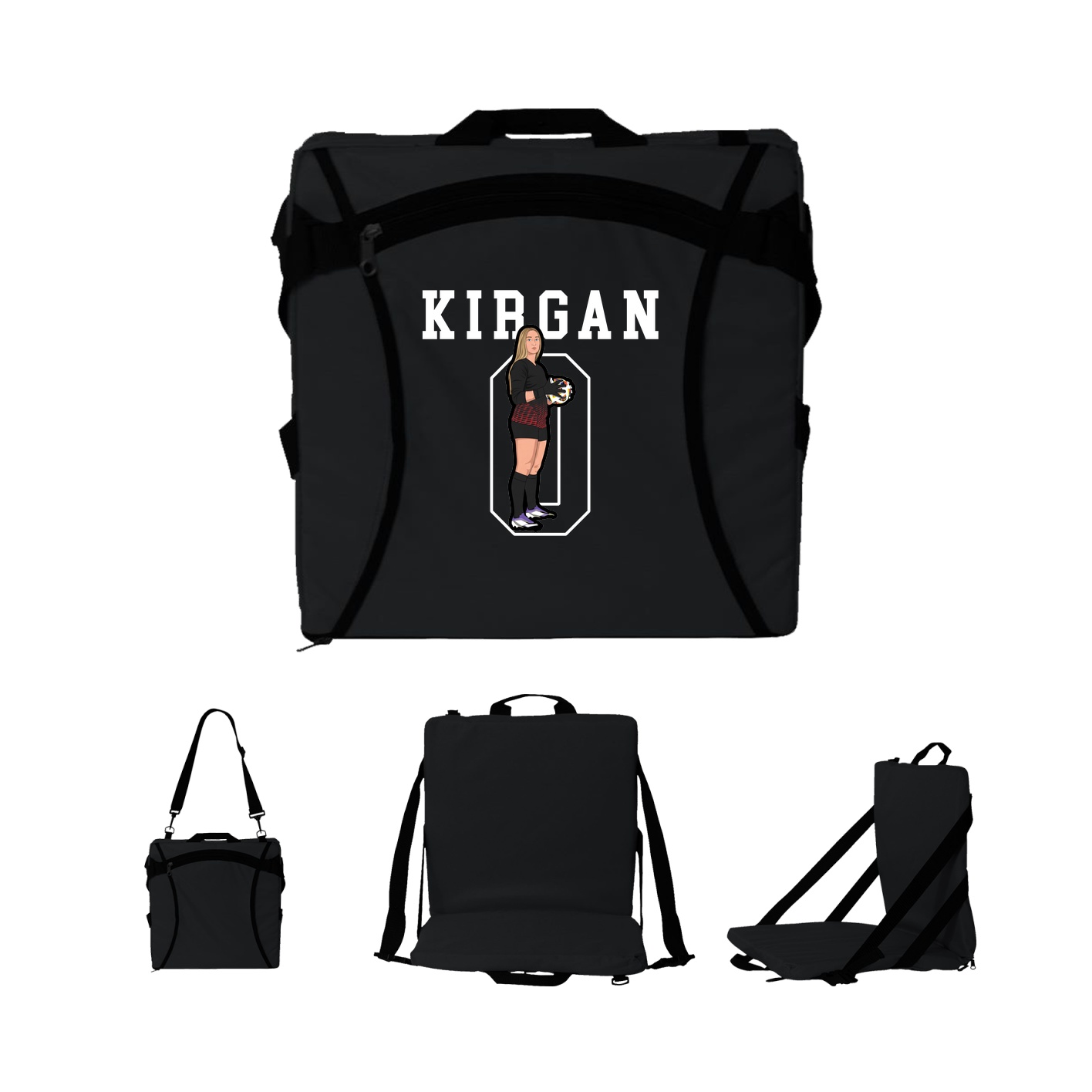 Folding Stadium Seat — Shirsey in Black