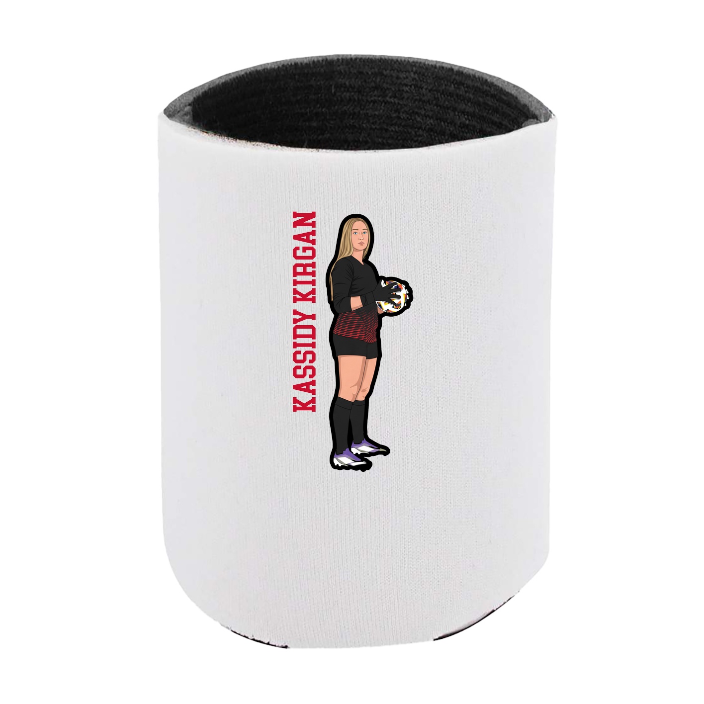 Can Holder — Name Vertical in White