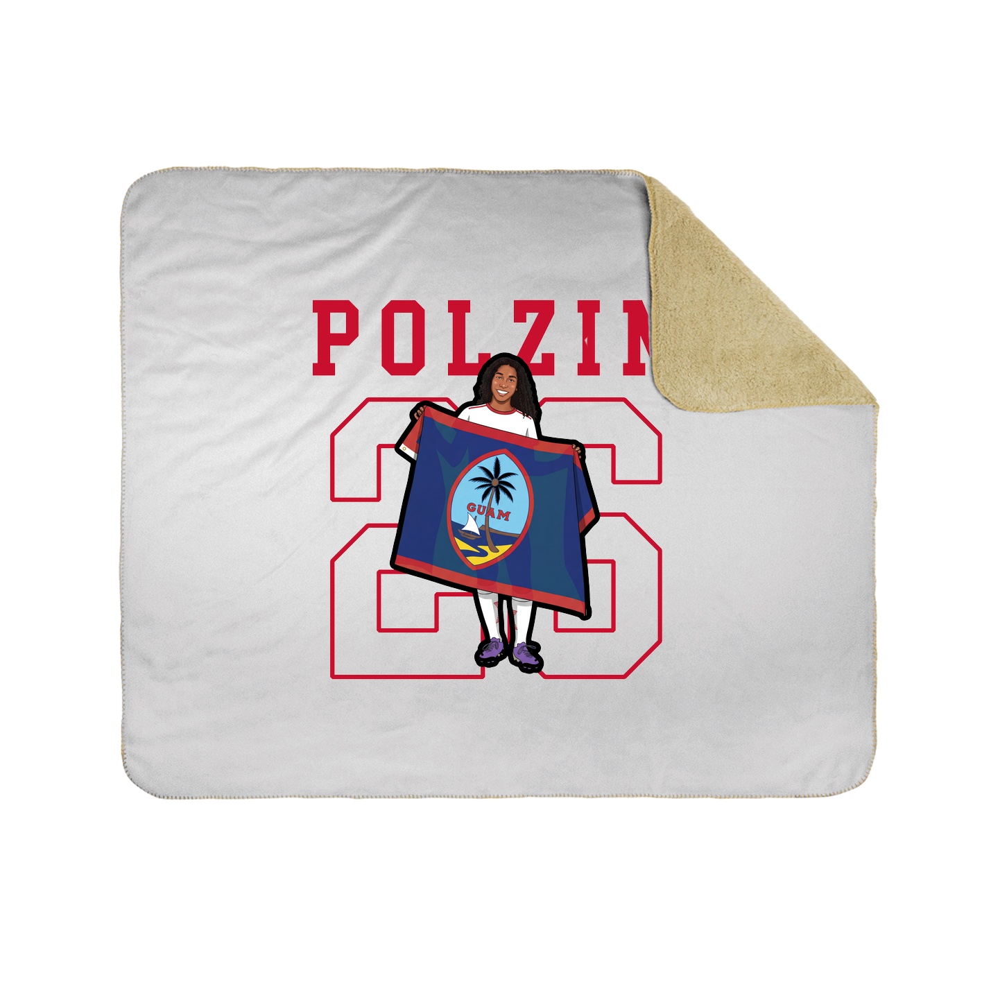 50x60 Sherpa Lined Throw Blanket