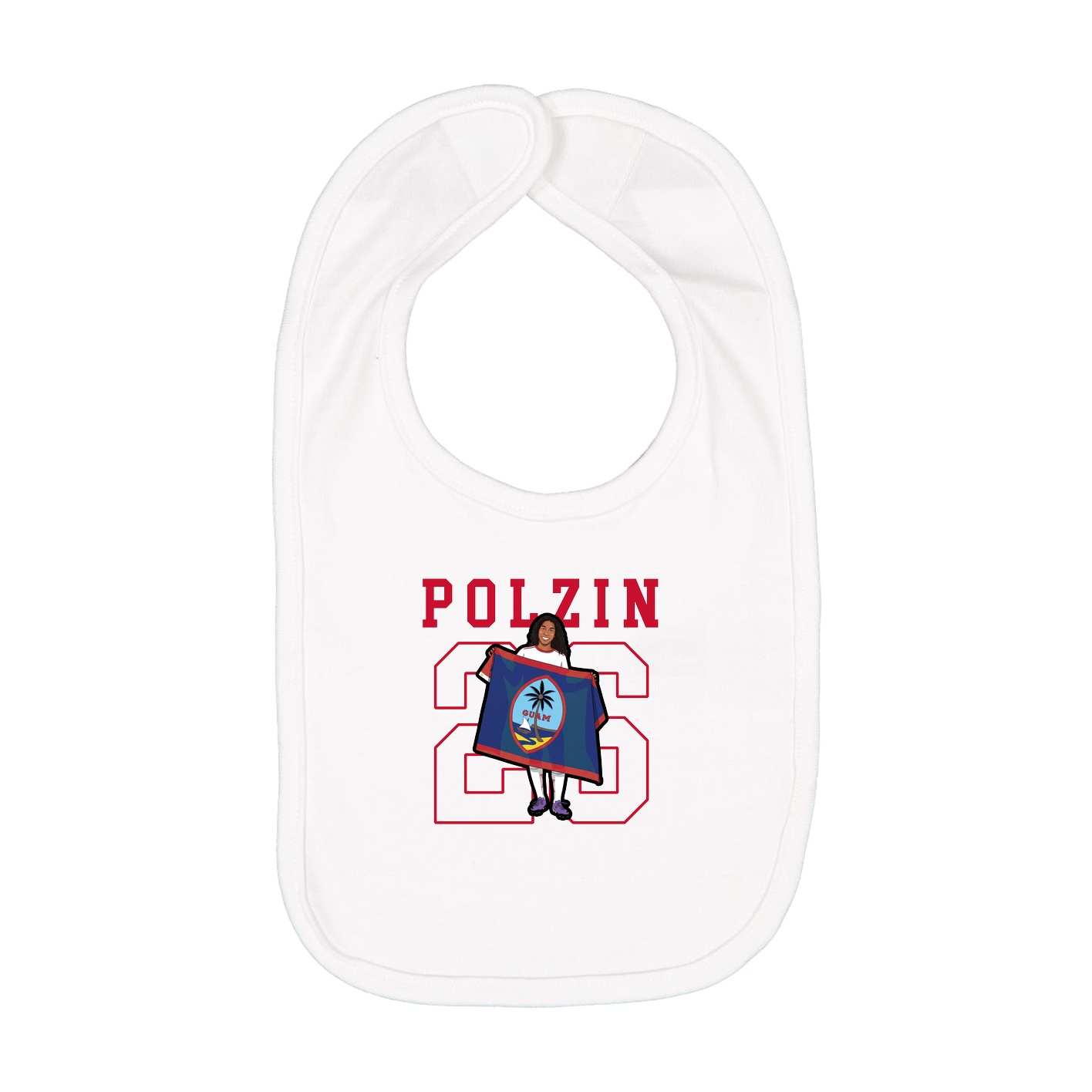 Infant Bib — Shirsey in White