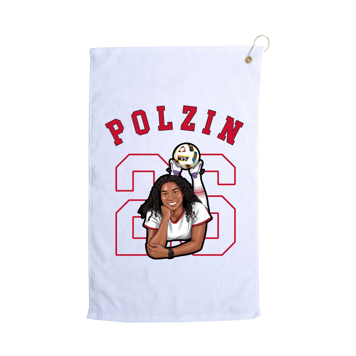 Golf Towel — Shirsey Arch in White