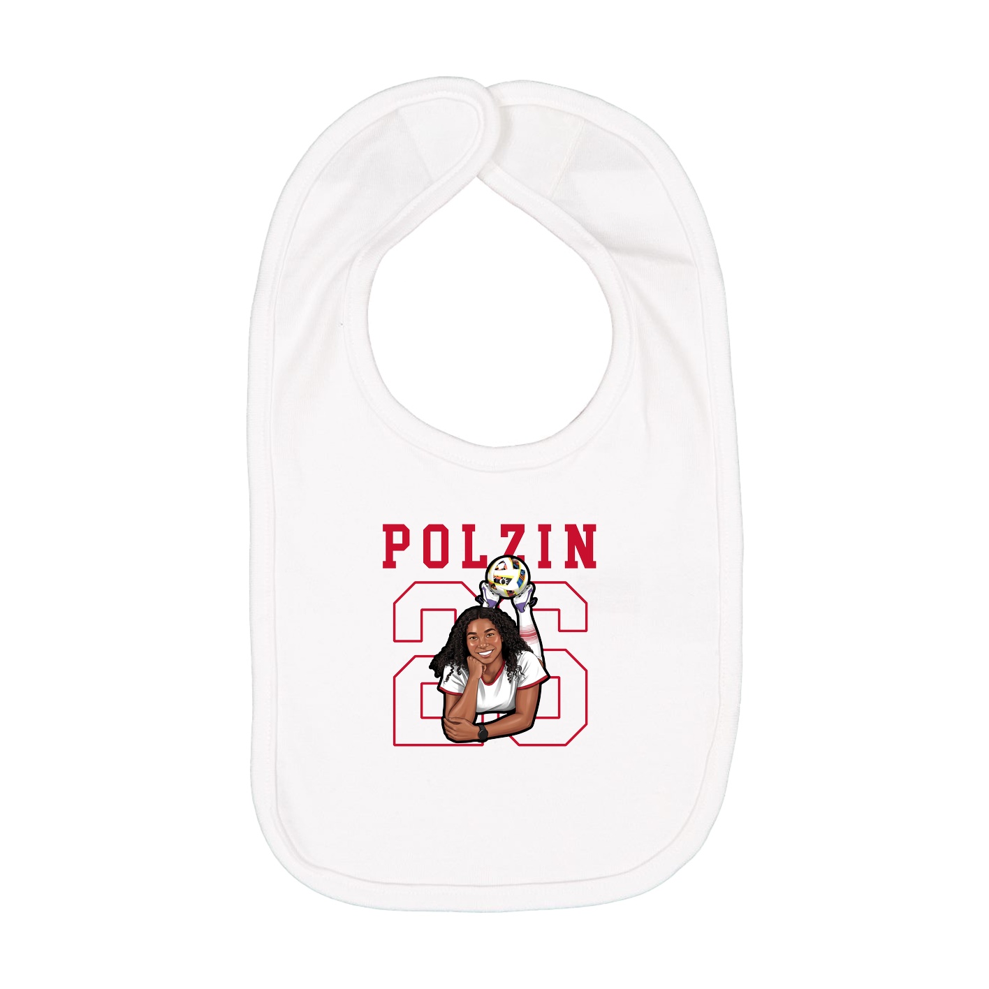 Infant Bib — Shirsey in White