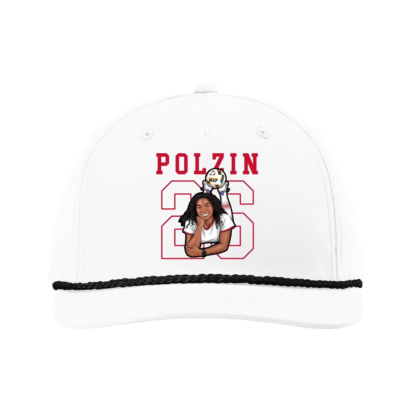 Five-Panel Classic Rope Cap — Shirsey in White