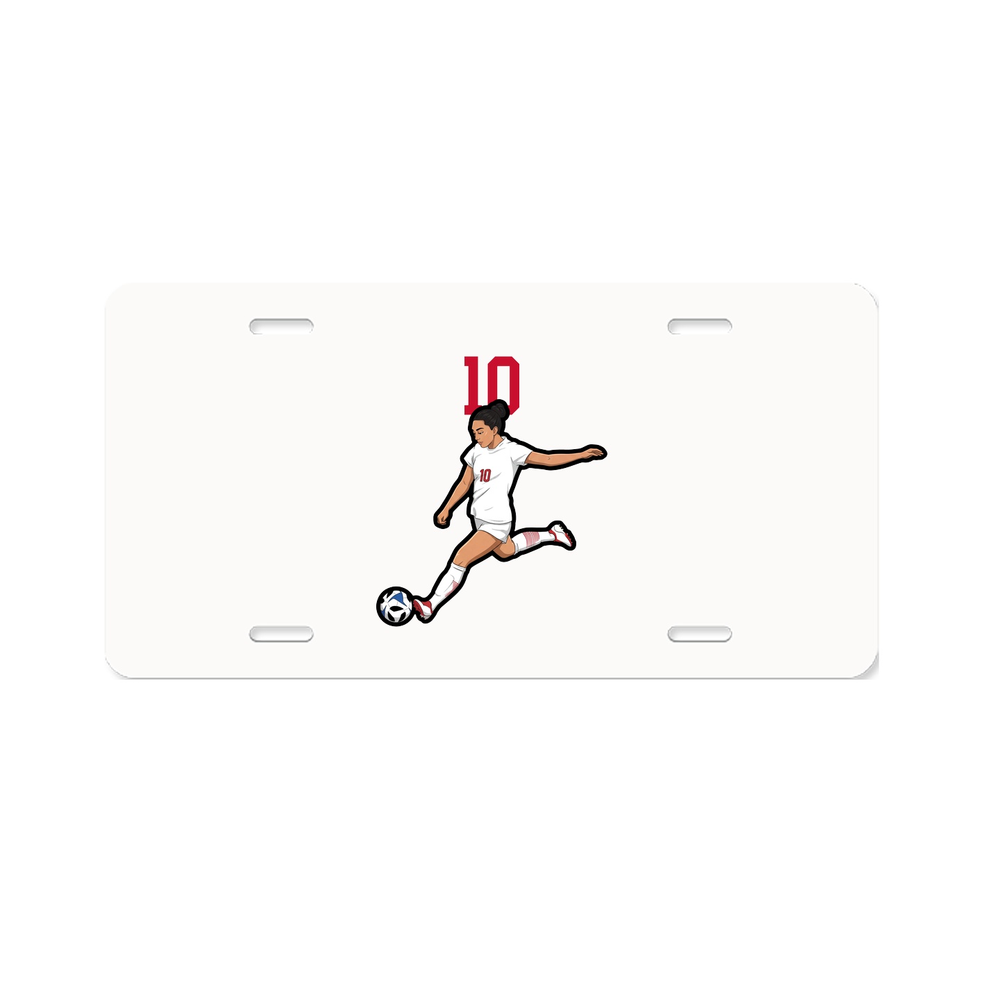 License Plate — Number Top in Classic