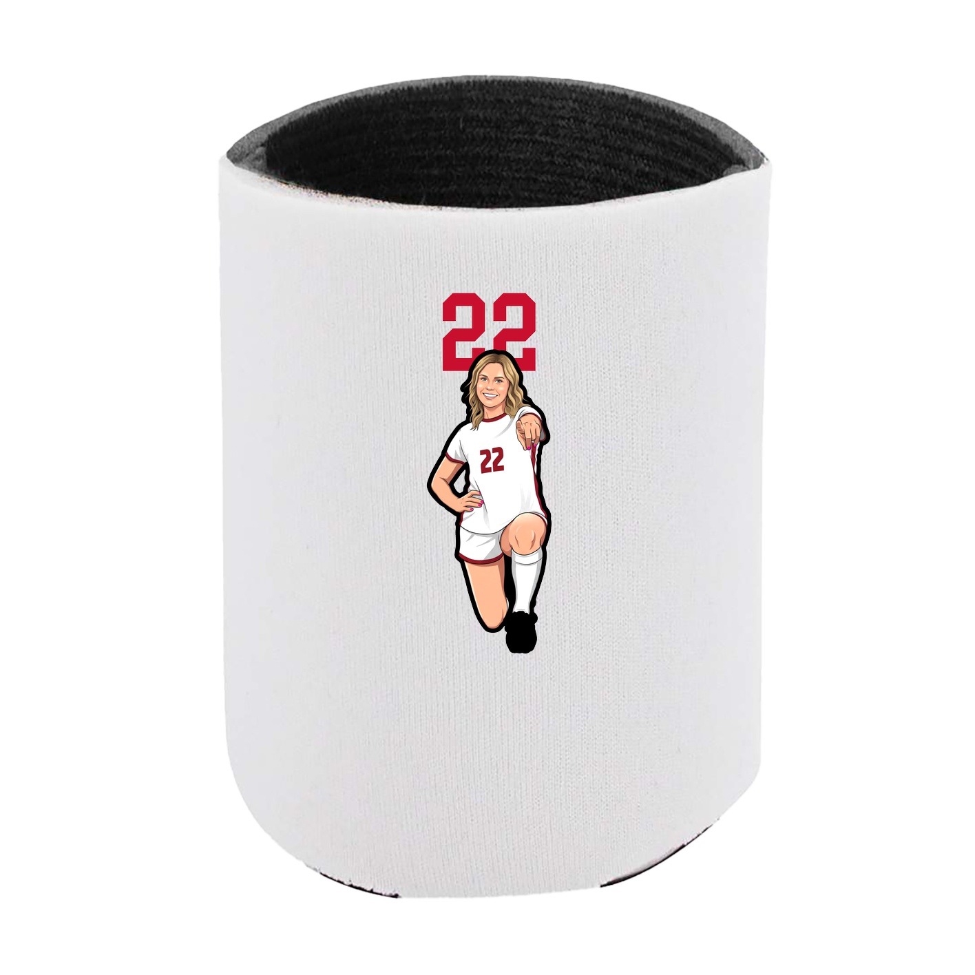 Can Holder — Number Top in White