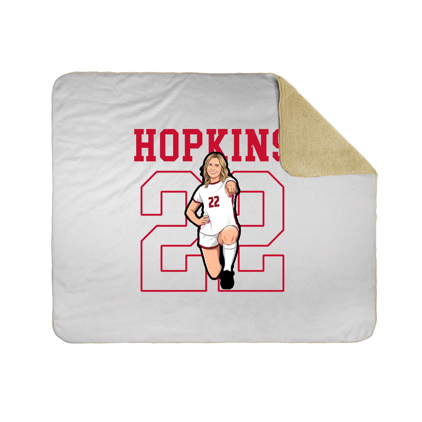 Throw Blanket — Shirsey in White