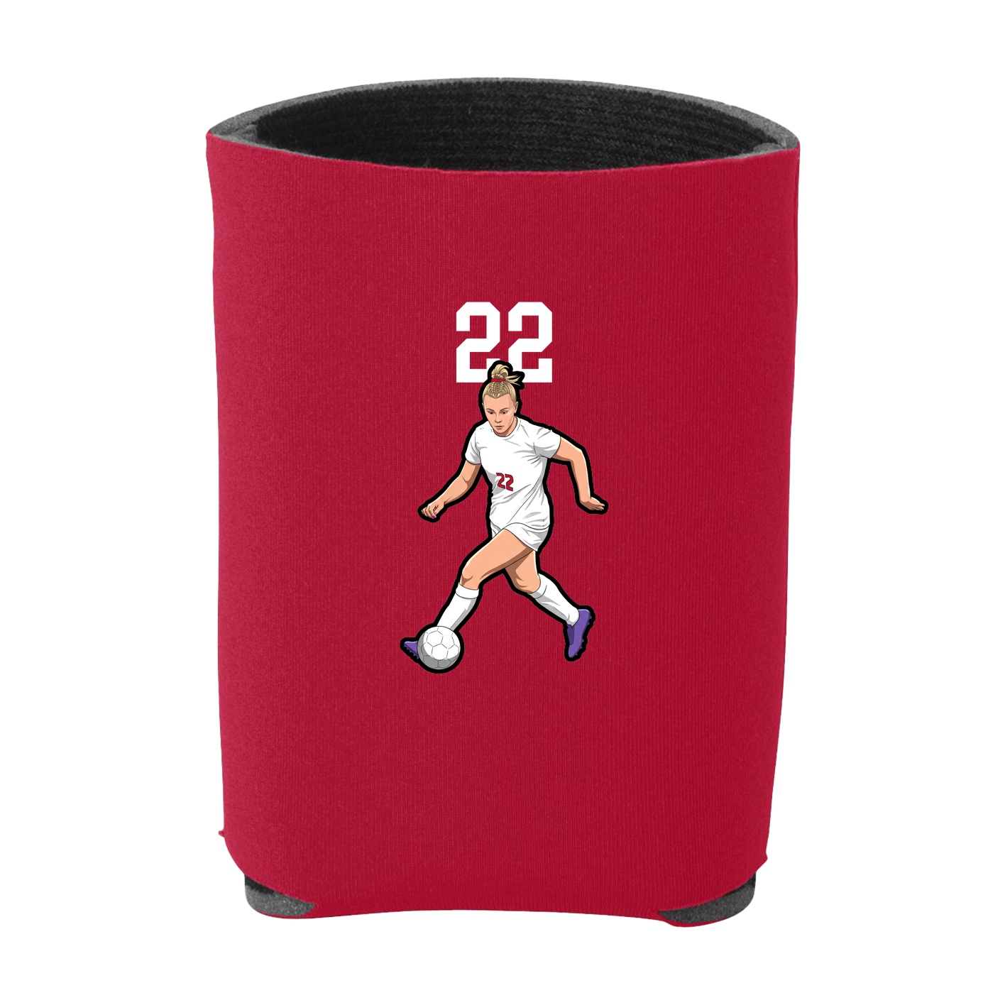 Can Holder — Number Top in Red