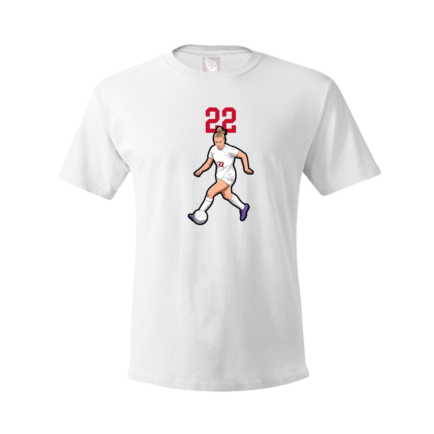 Tee — Number Top in White