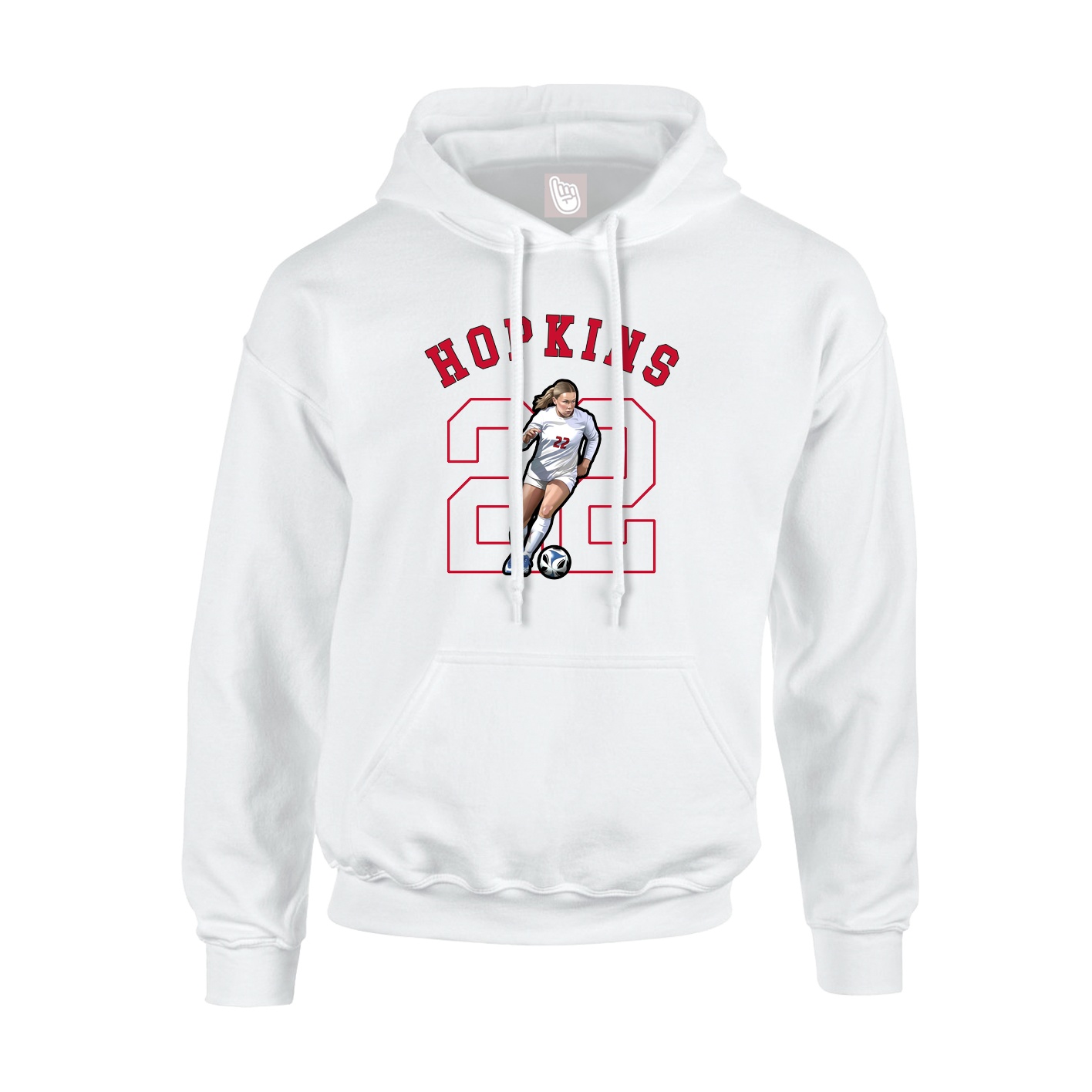 Hoodie — Shirsey Arch in White
