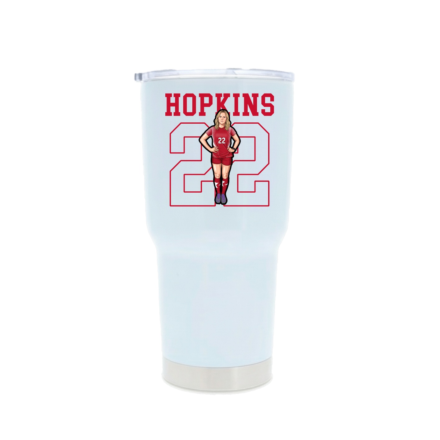 30oz Stainless Steel Tumbler — Shirsey in White
