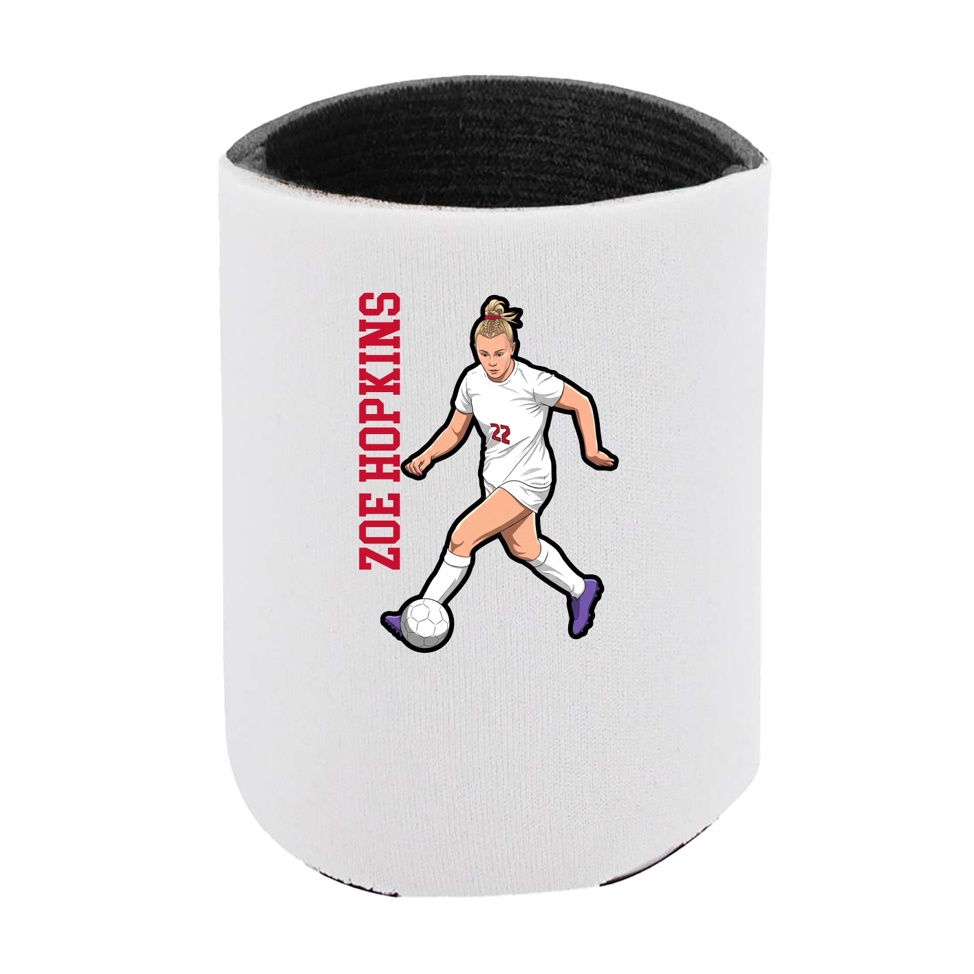 Can Holder — Name Vertical in White