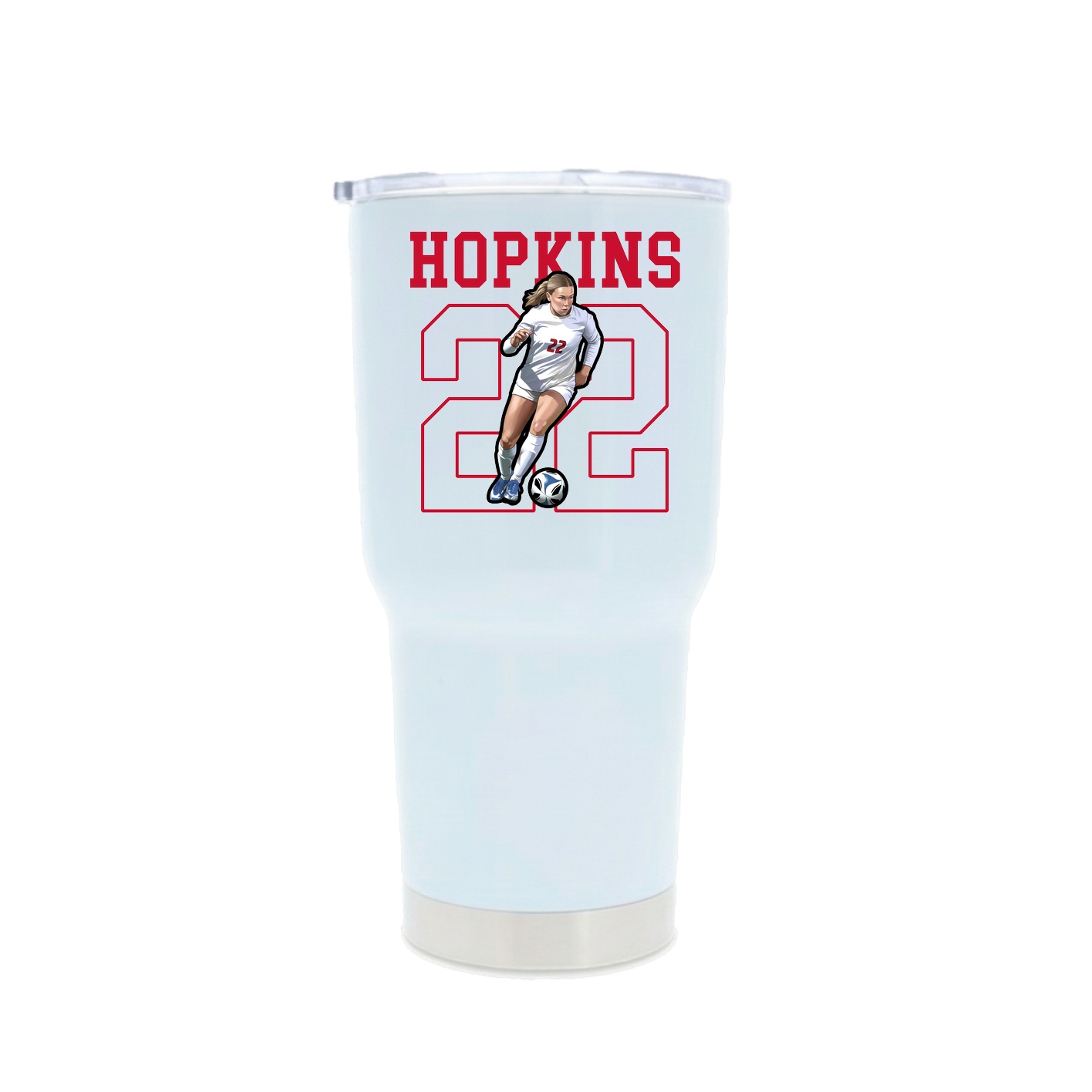 30oz Stainless Steel Tumbler — Shirsey in White