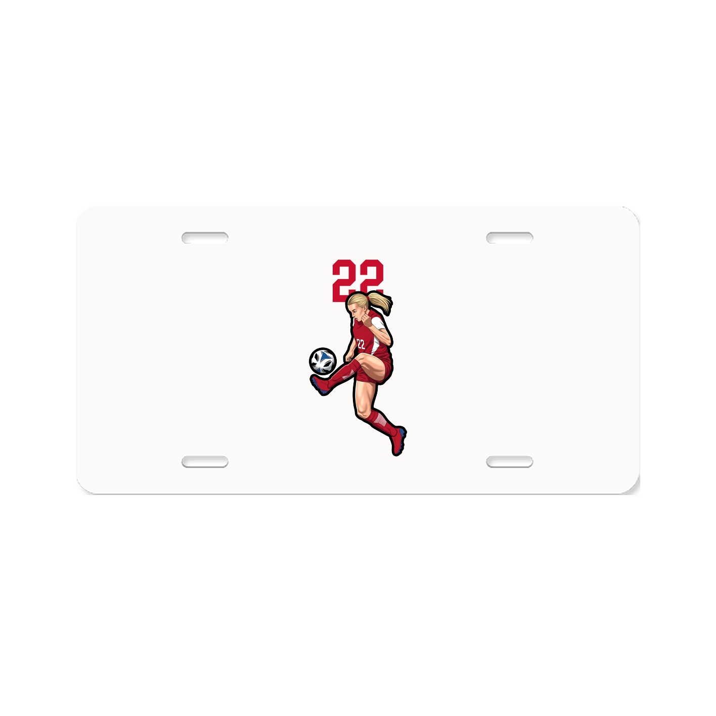 License Plate — Number Top in Classic