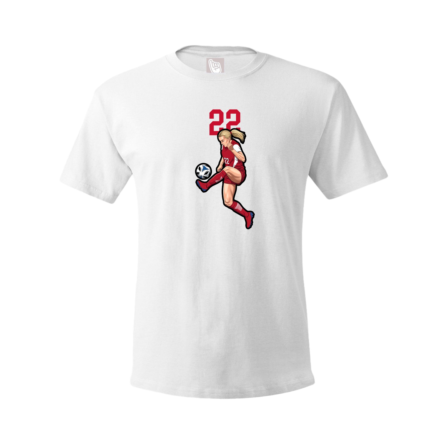 Tee — Number Top in White
