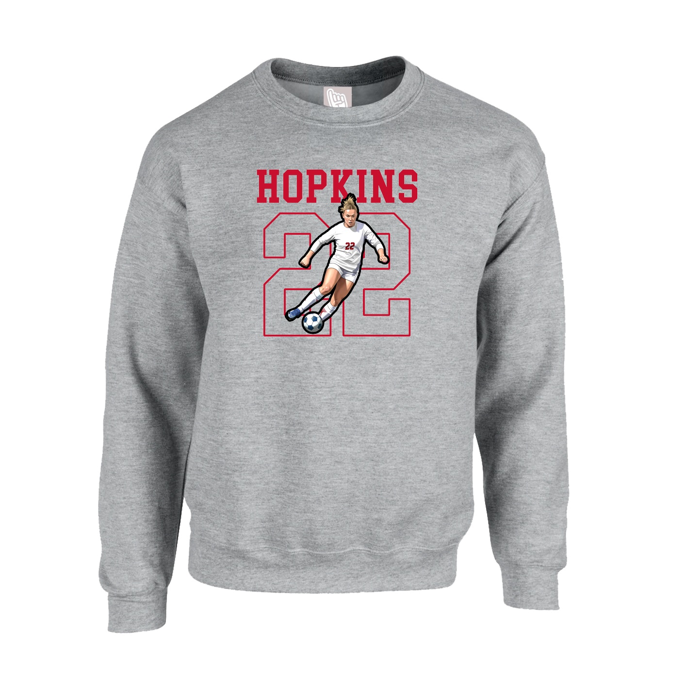 Fleece Crew — Shirsey in Grey