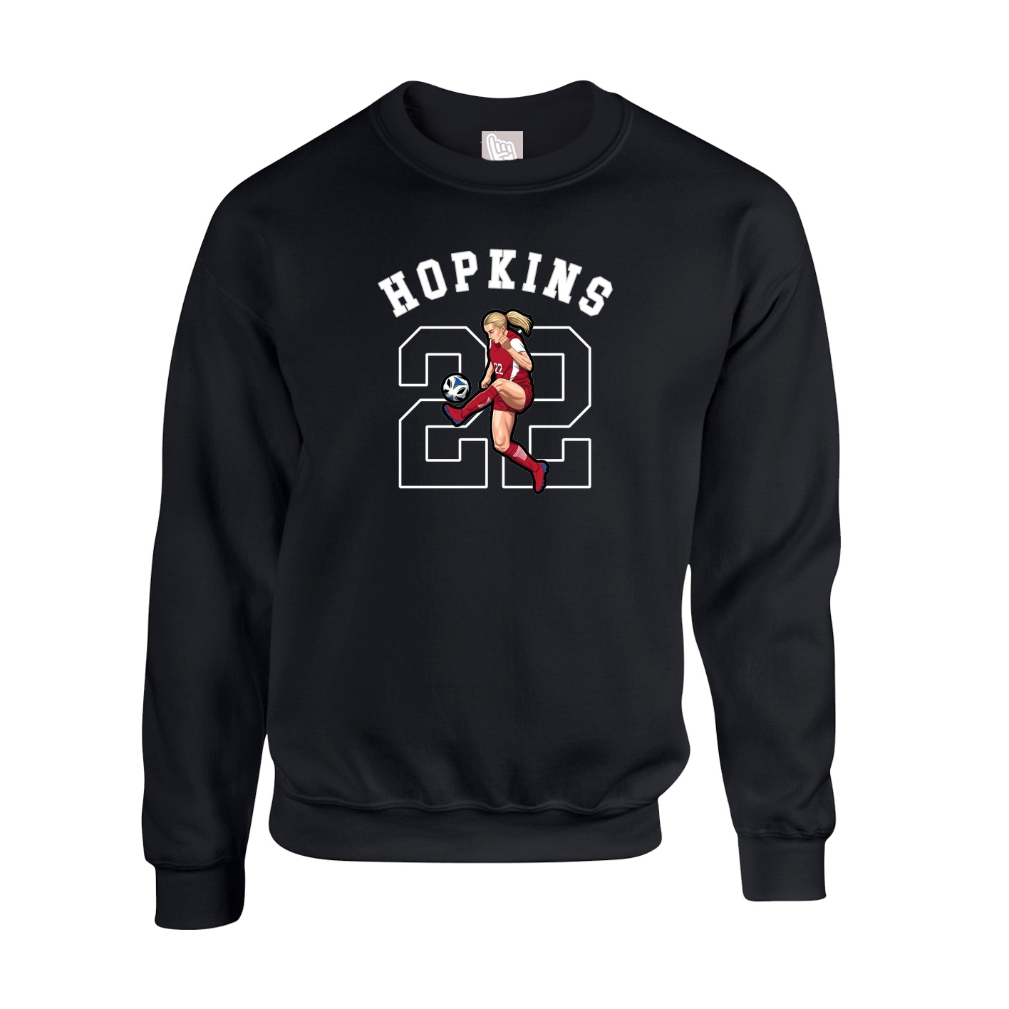 Fleece Crew — Shirsey Arch in Black