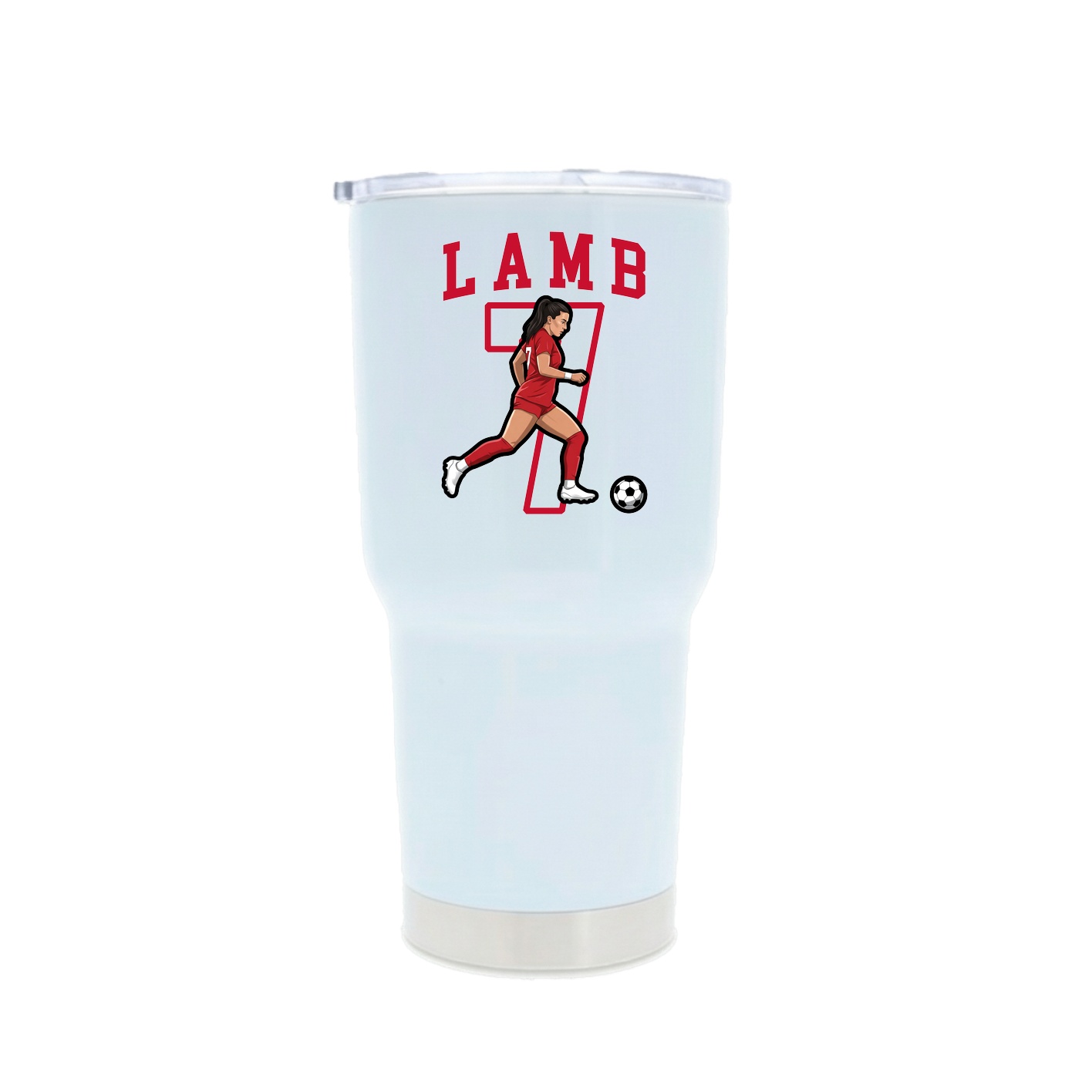 30oz Stainless Steel Tumbler — Shirsey in White