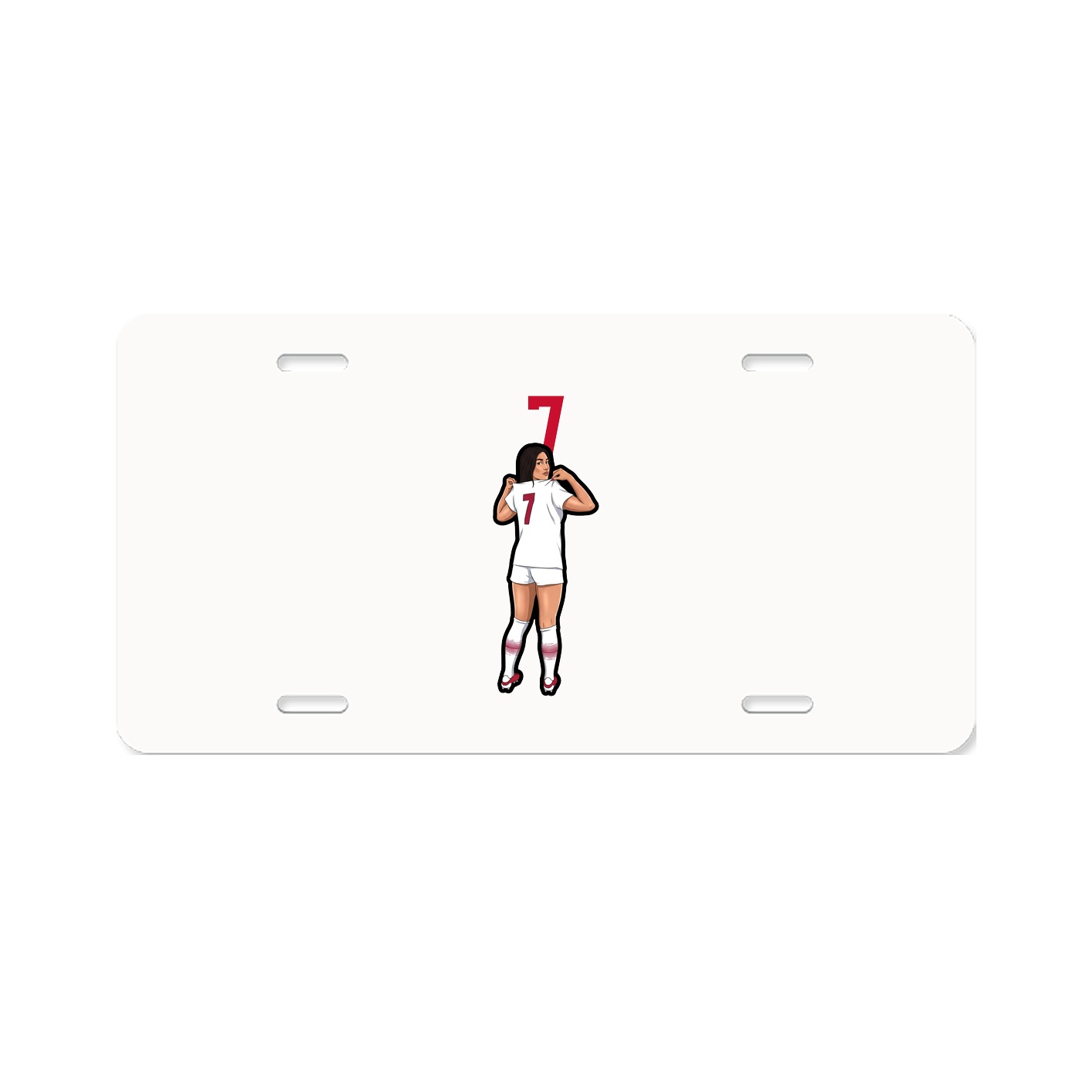 License Plate — Number Top in Classic