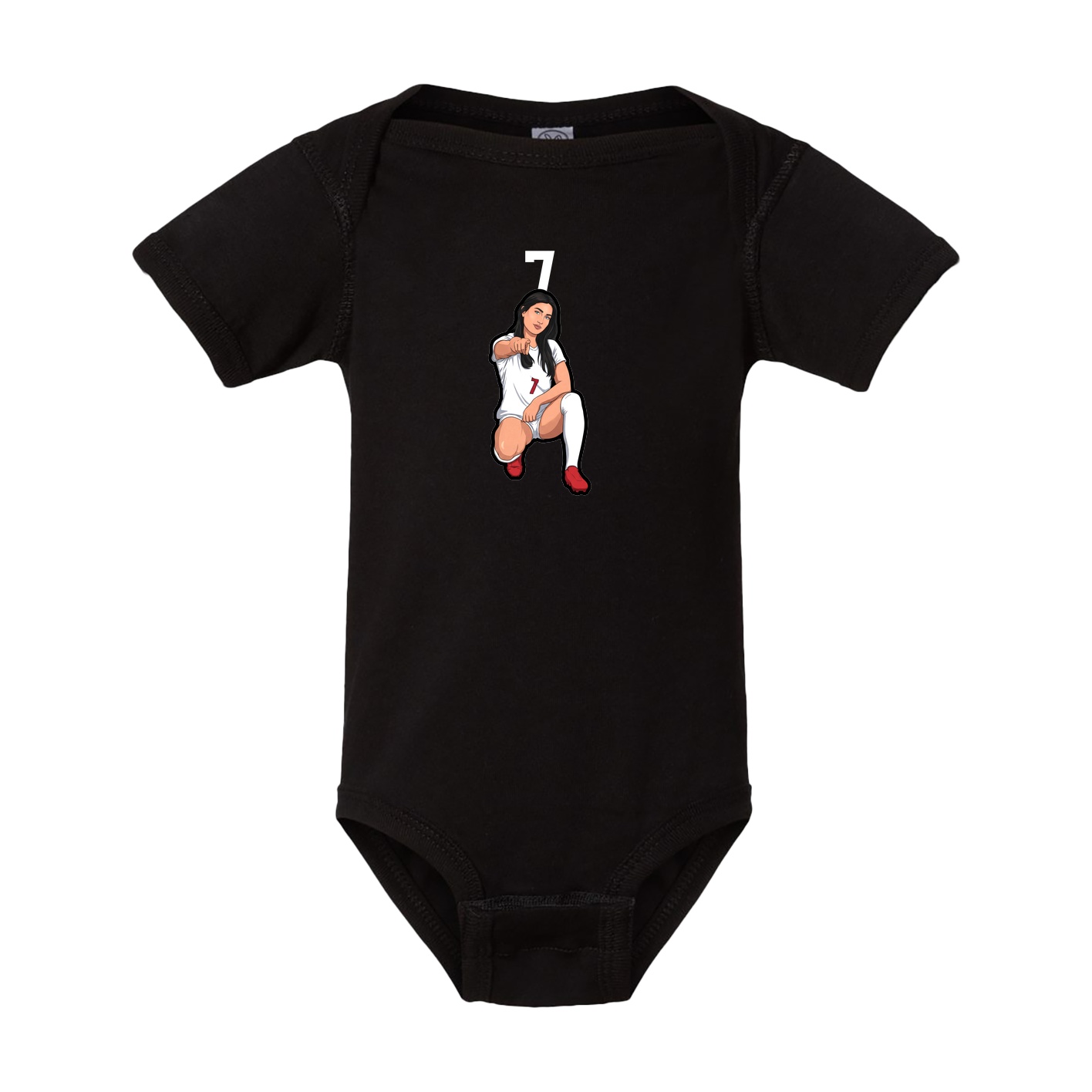 Baby Onesie — Number Top in Black