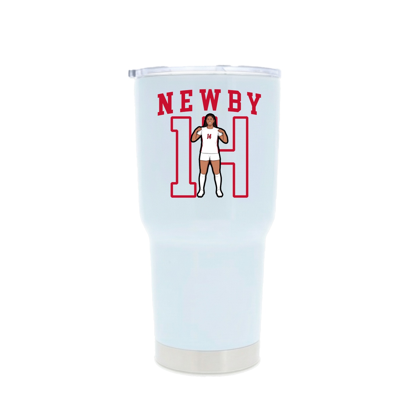 30oz Stainless Steel Tumbler — Shirsey in White