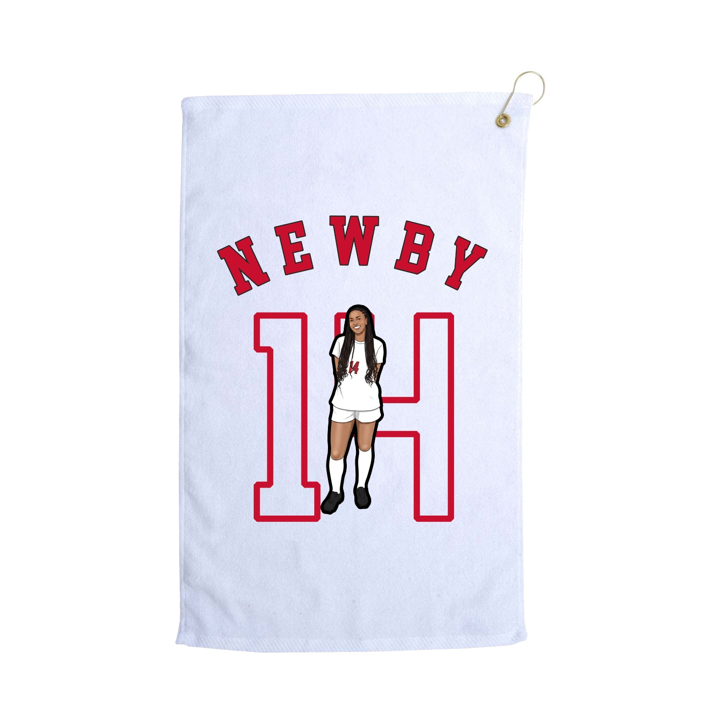 Golf Towel — Shirsey Arch in White