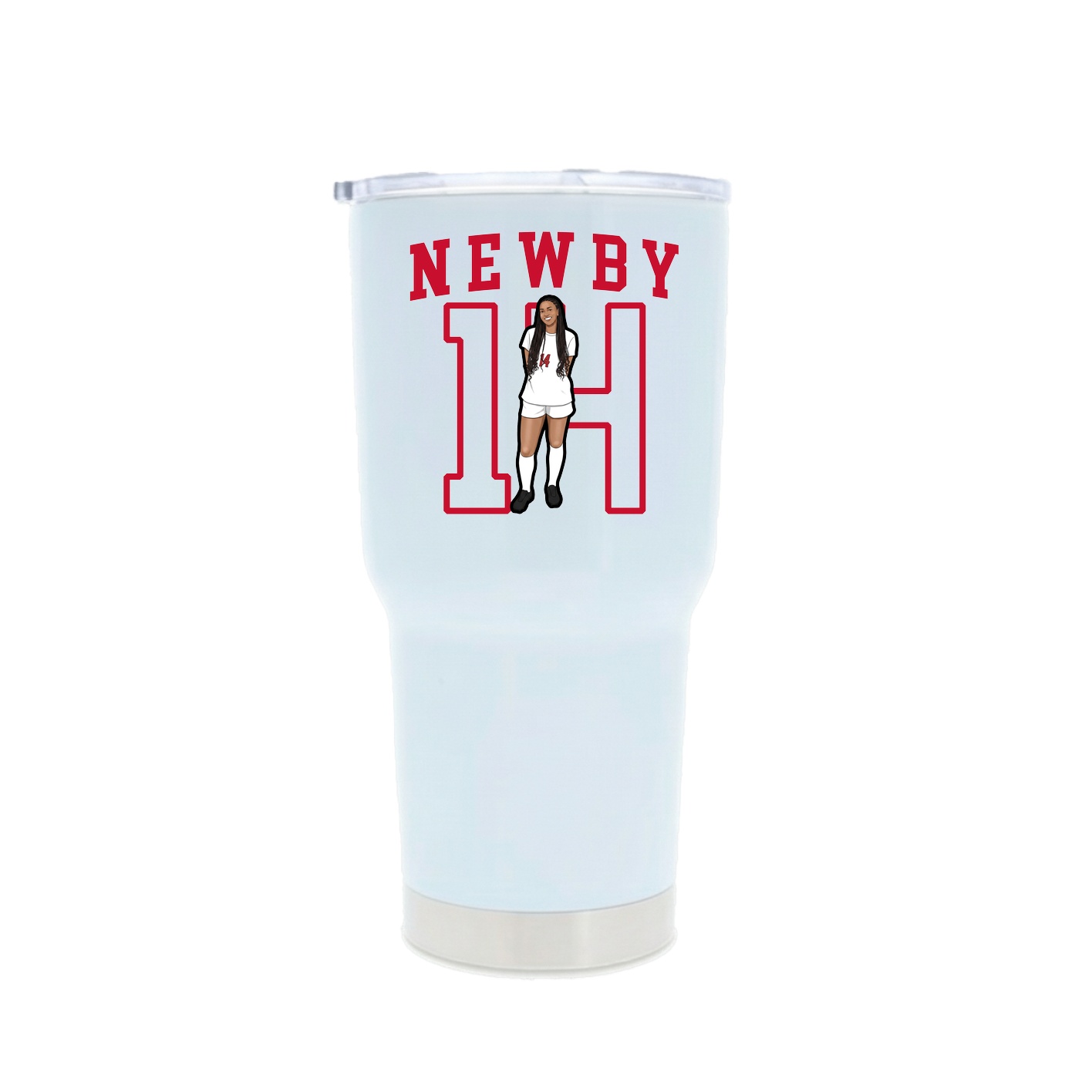 30oz Stainless Steel Tumbler — Shirsey in White