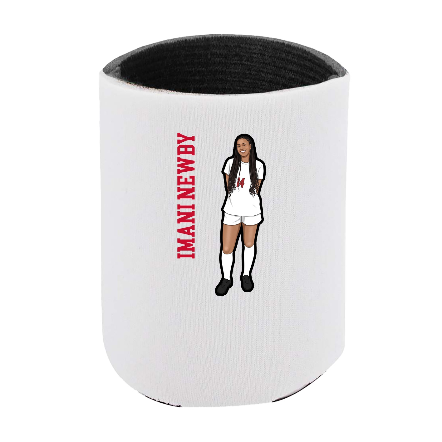 Can Holder — Name Vertical in White