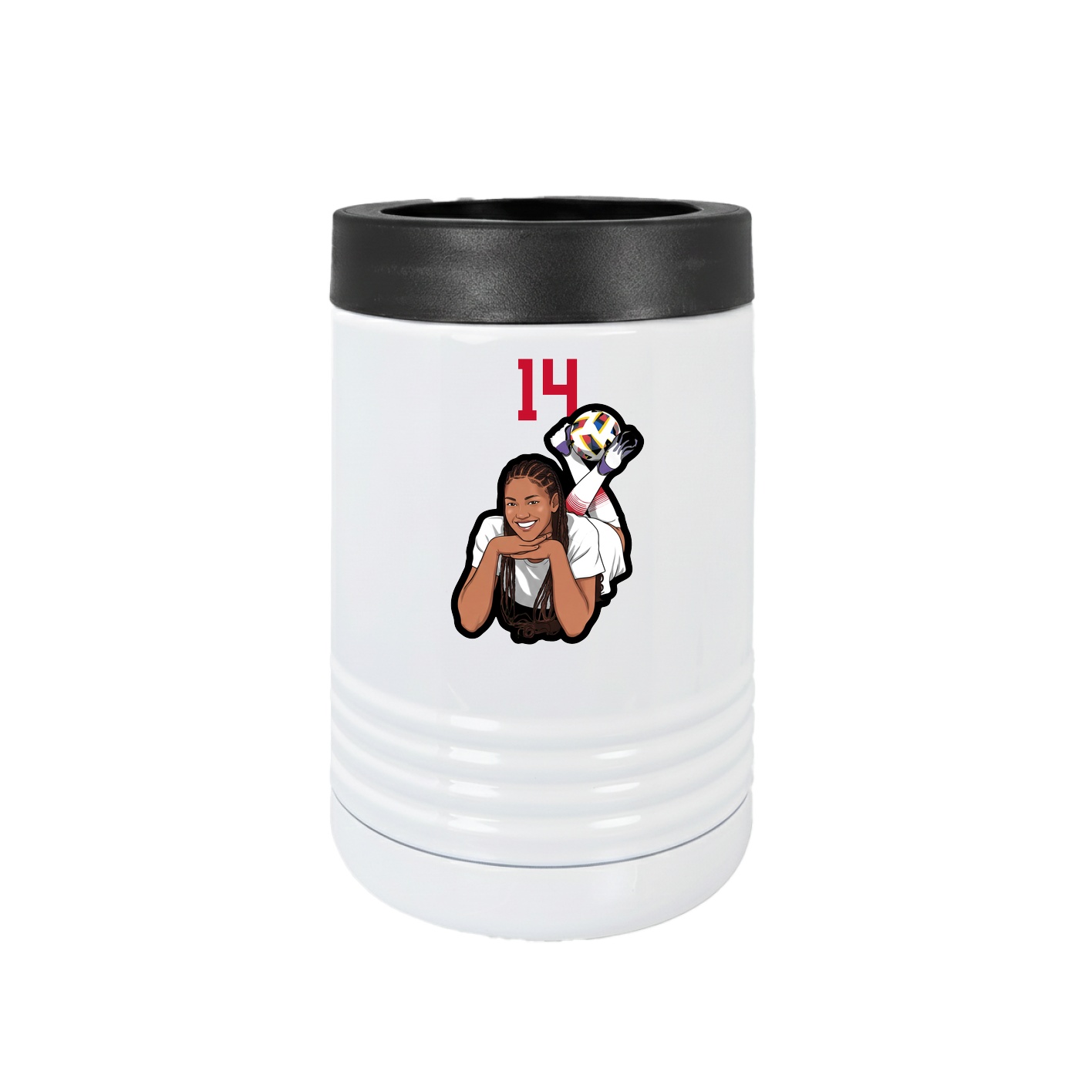 Beverage Holder — Number Top in White