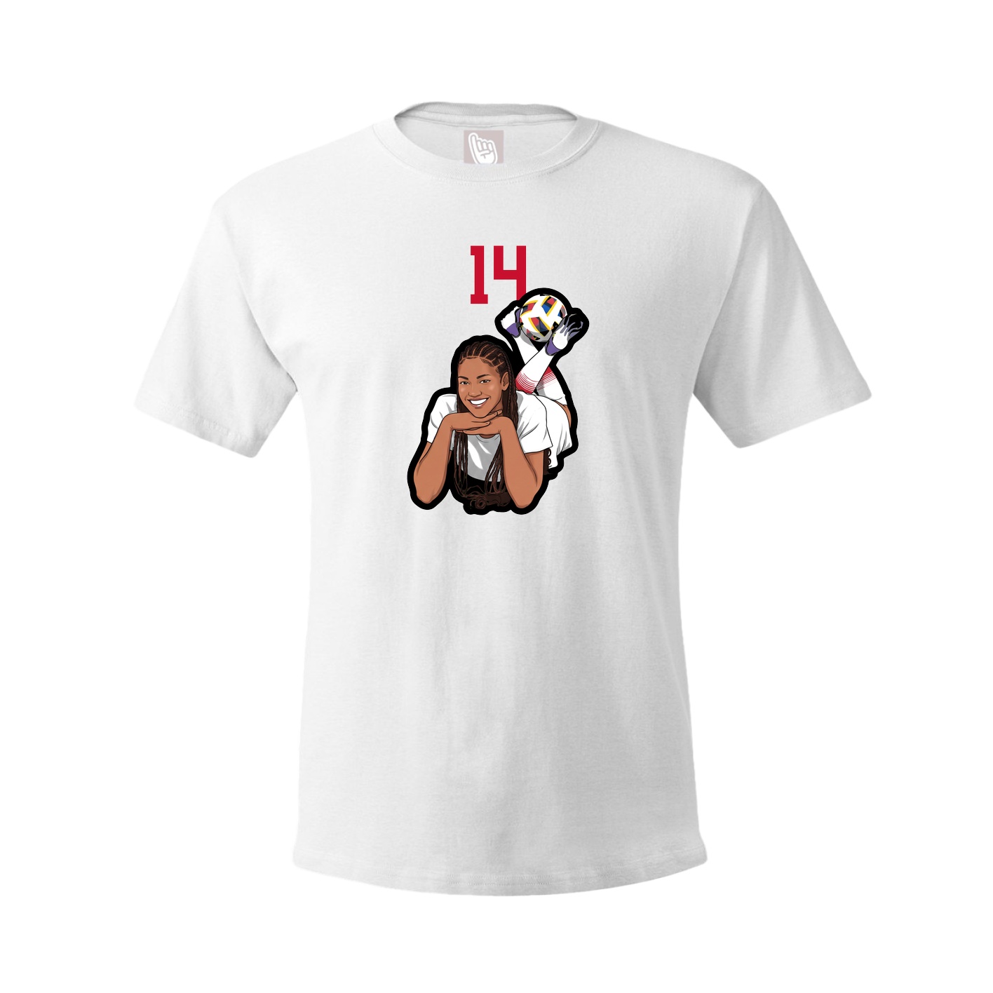 Tee — Number Top in White