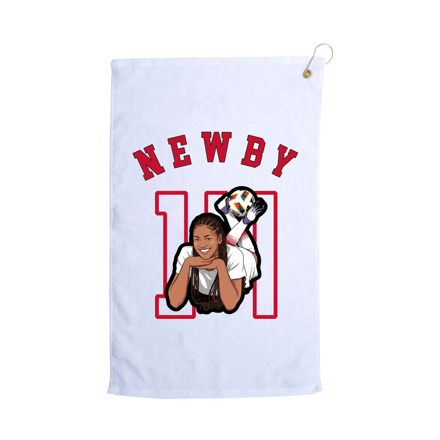 Golf Towel — Shirsey Arch in White