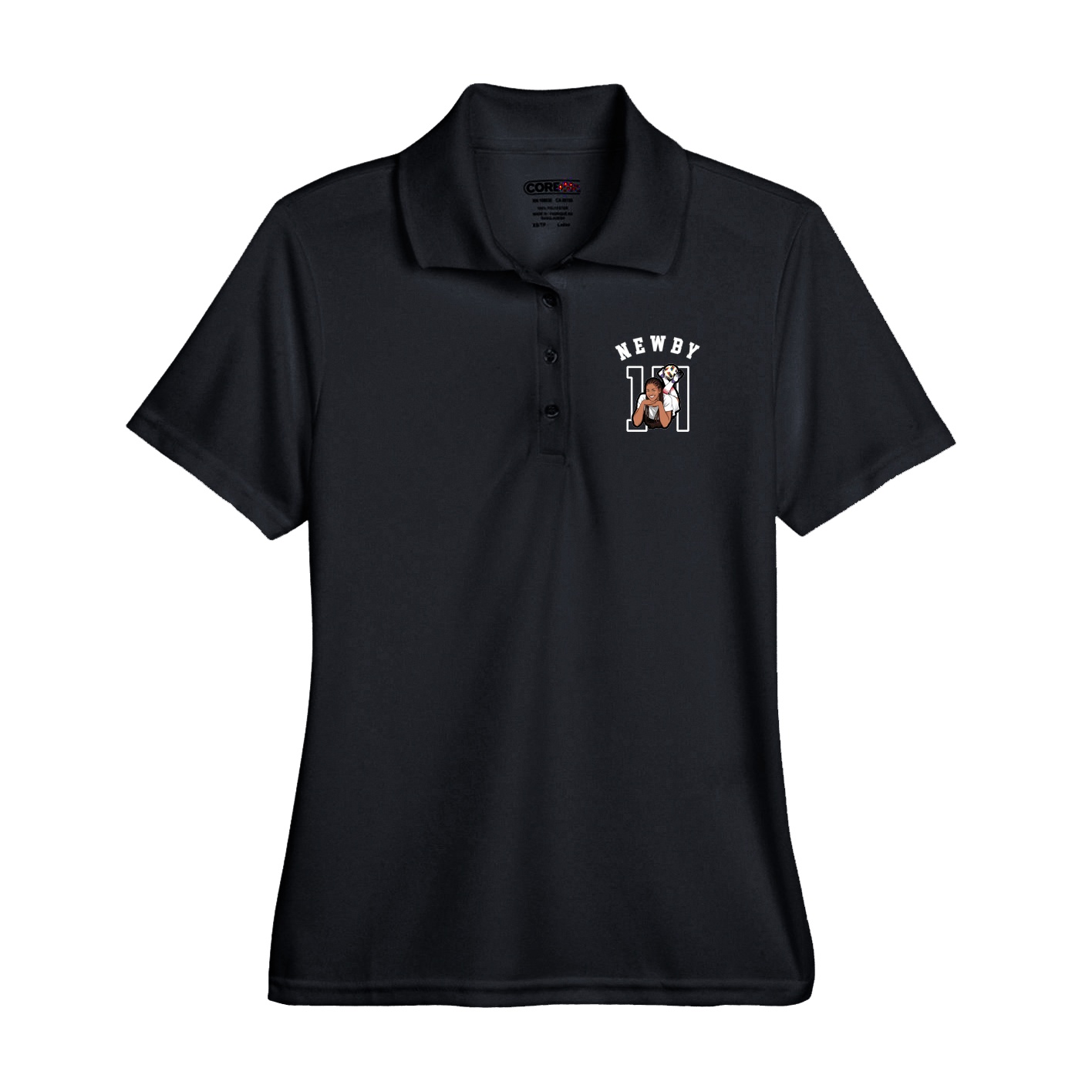 Performance Polo — Shirsey Arch in Black