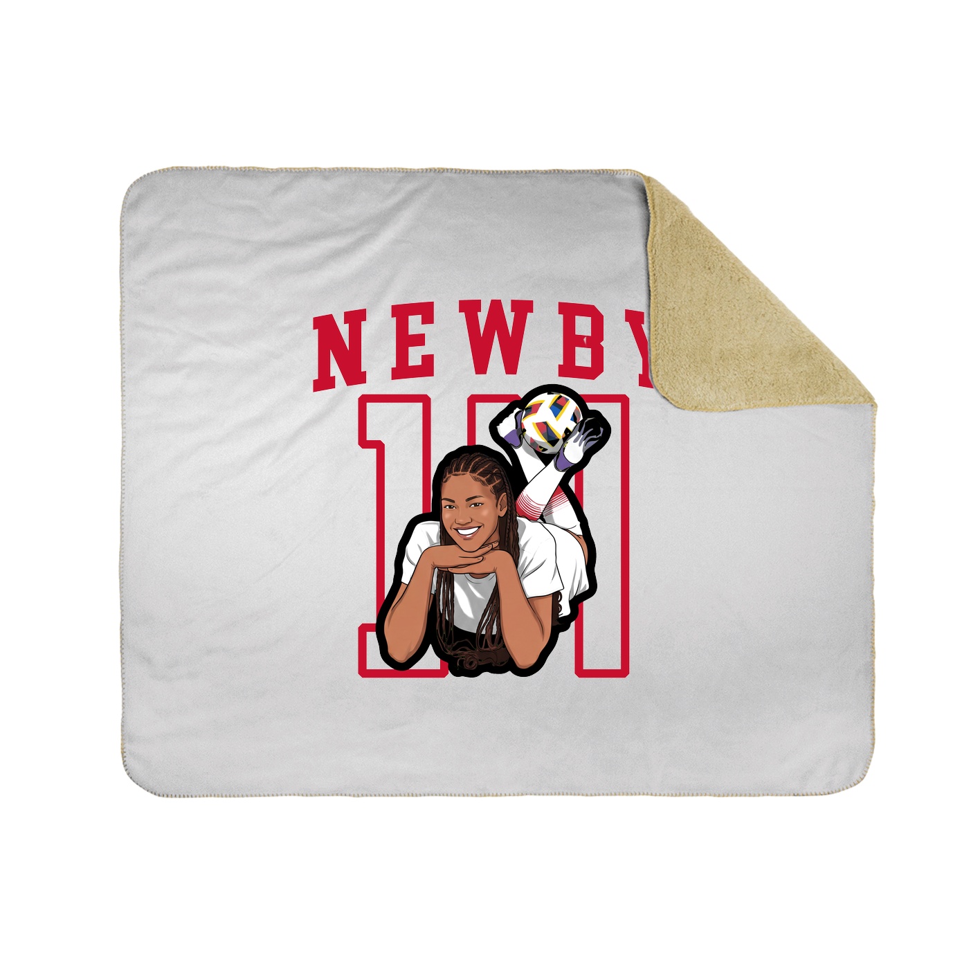 50x60 Sherpa Lined Throw Blanket