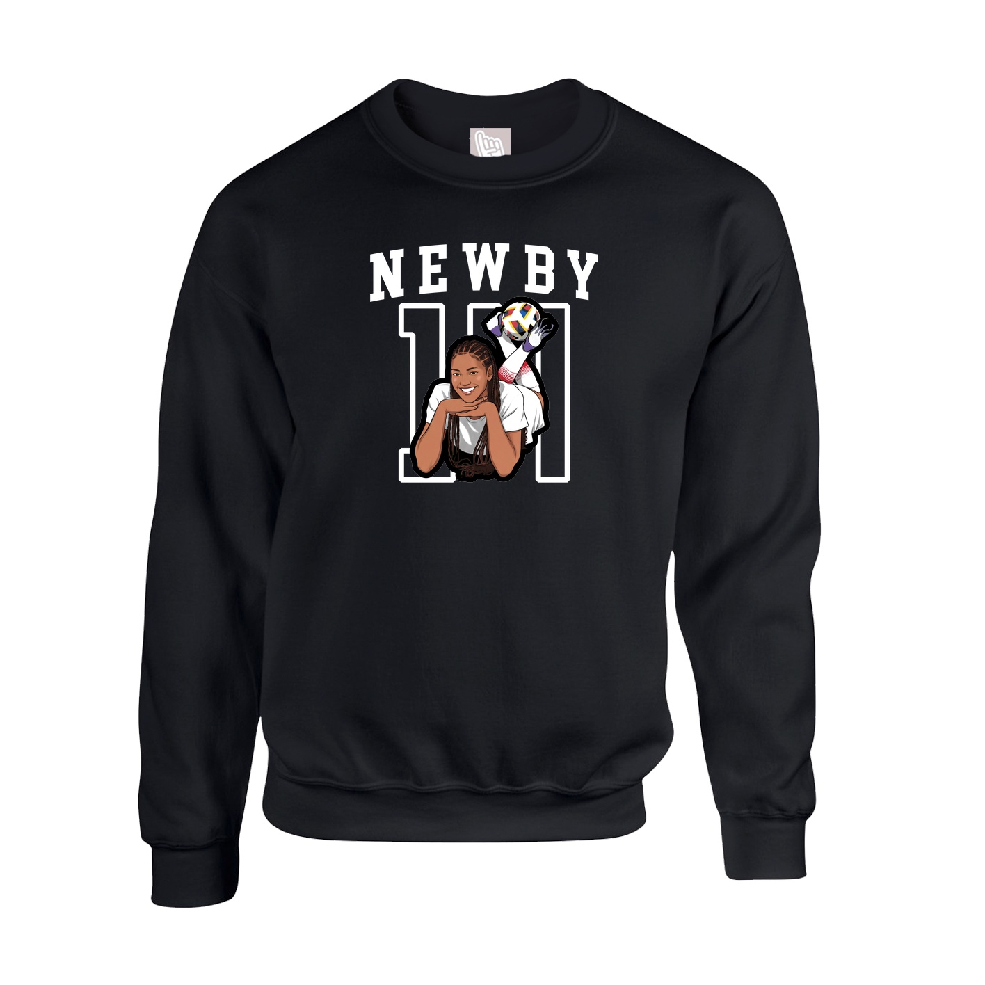 Fleece Crew — Shirsey in Black