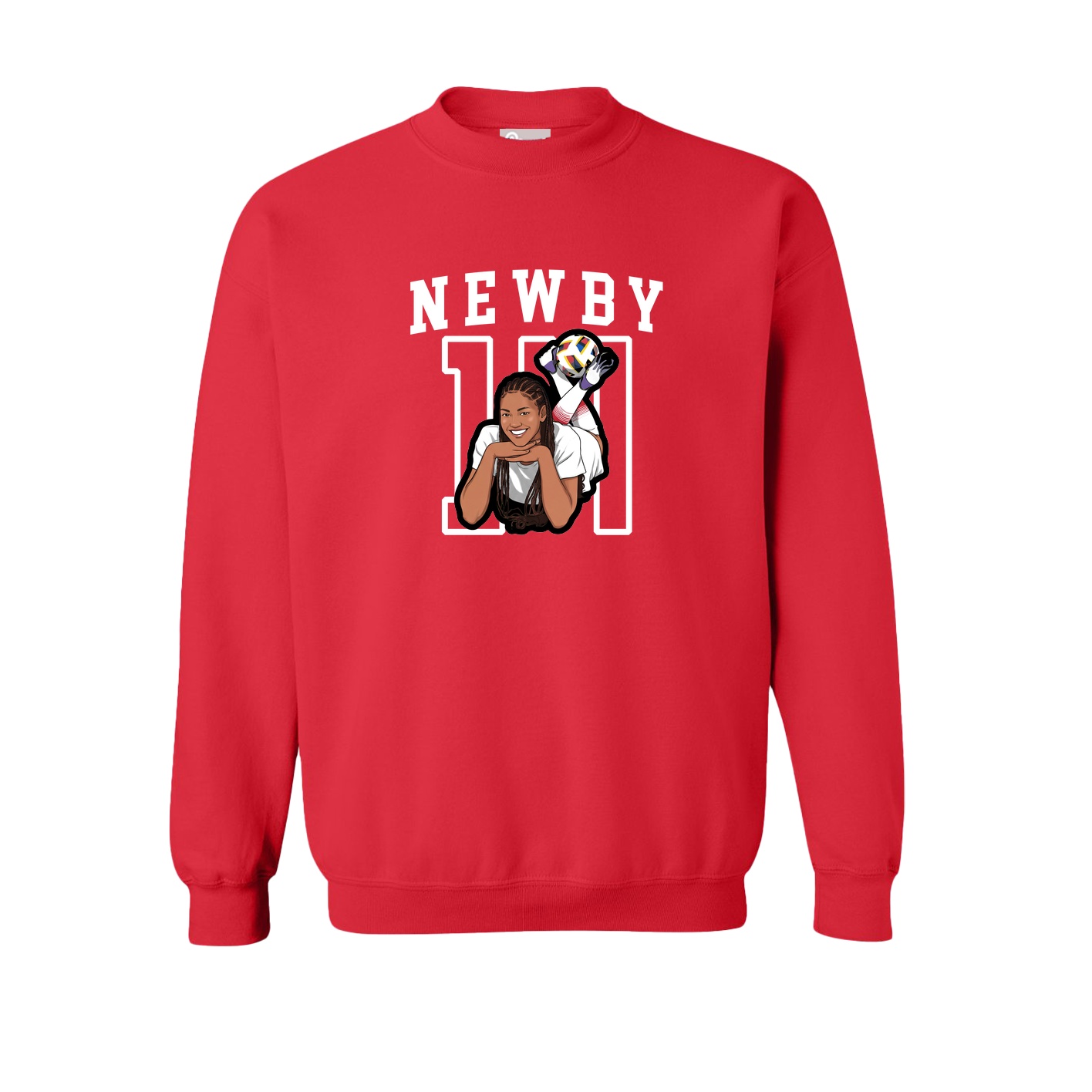 Fleece Crew — Shirsey in Red
