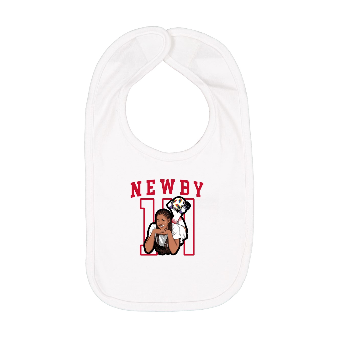 Infant Bib — Shirsey in White