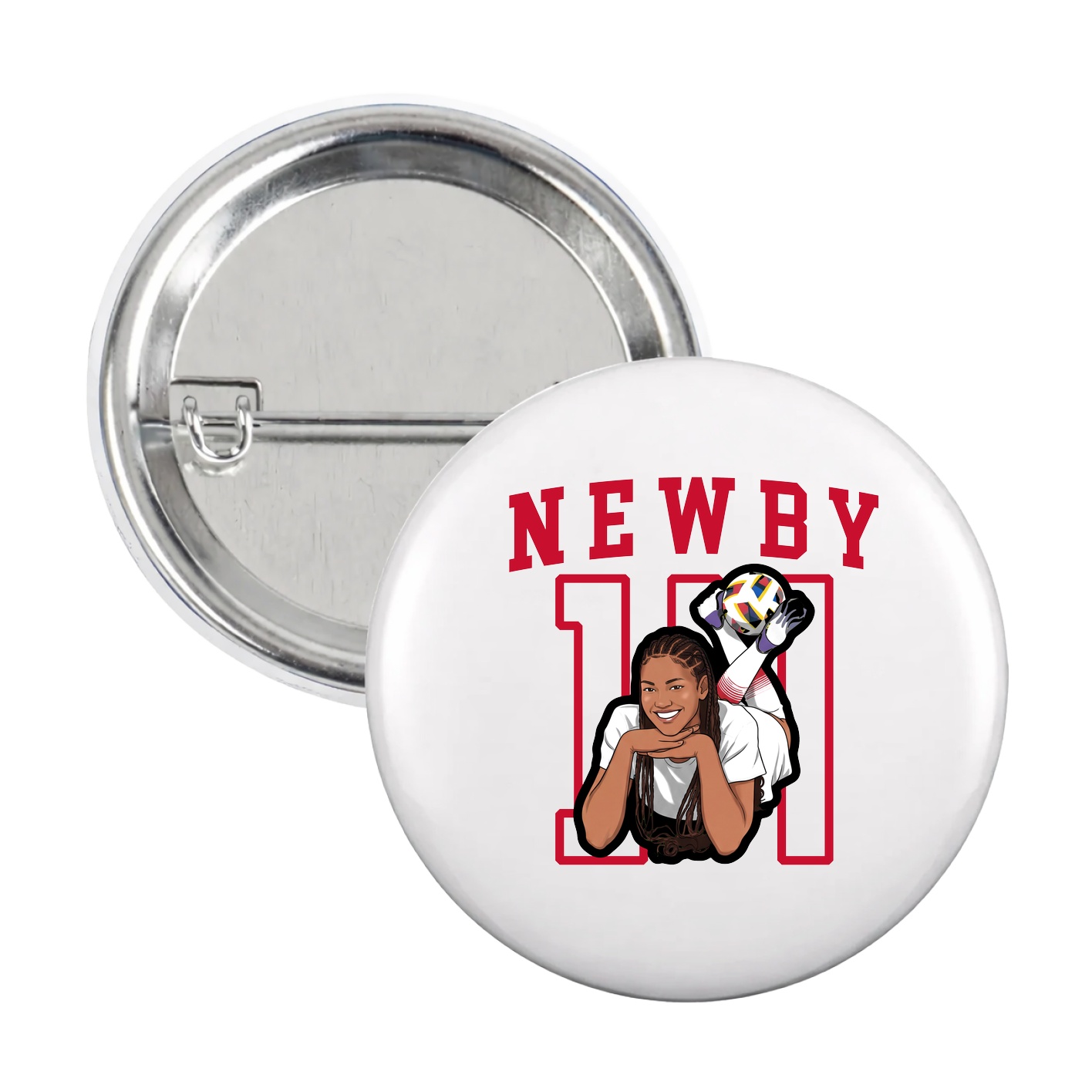 Game Day Button — Shirsey in White