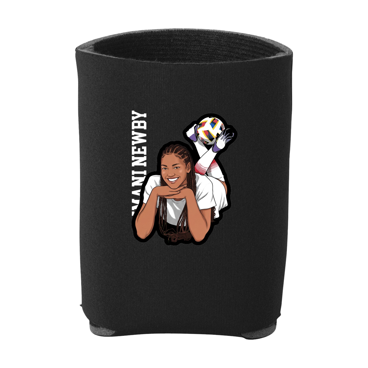 Can Holder — Name Vertical in Black