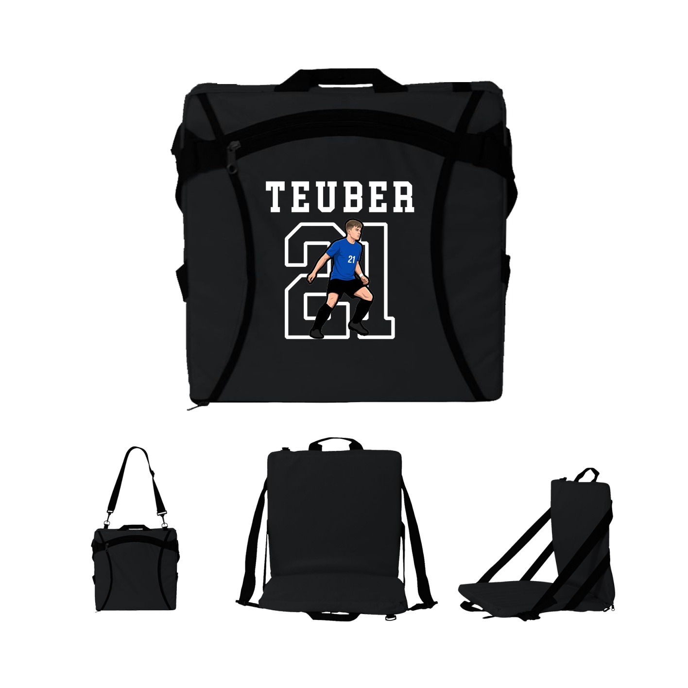 Folding Stadium Seat — Shirsey in Black