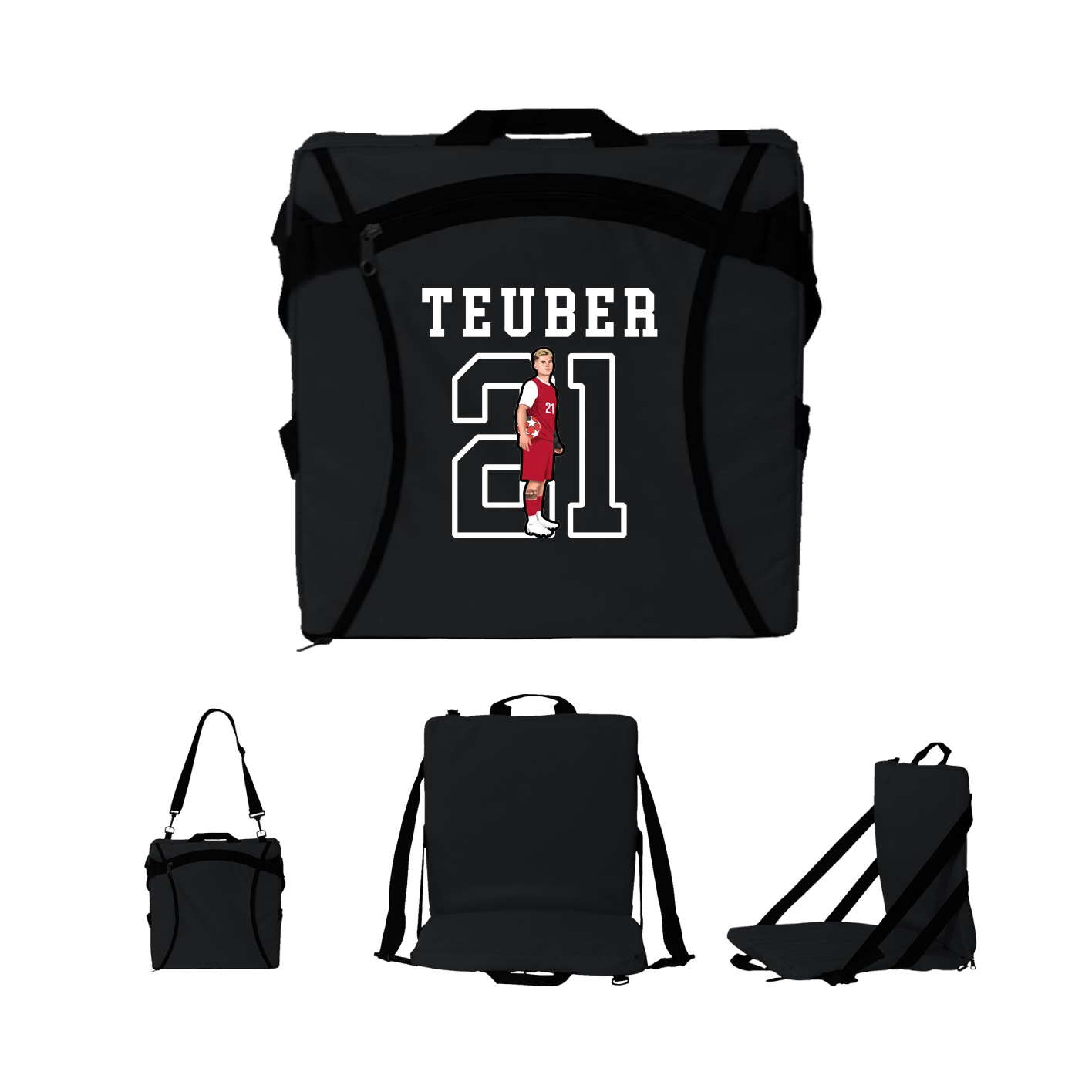 Folding Stadium Seat — Shirsey in Black