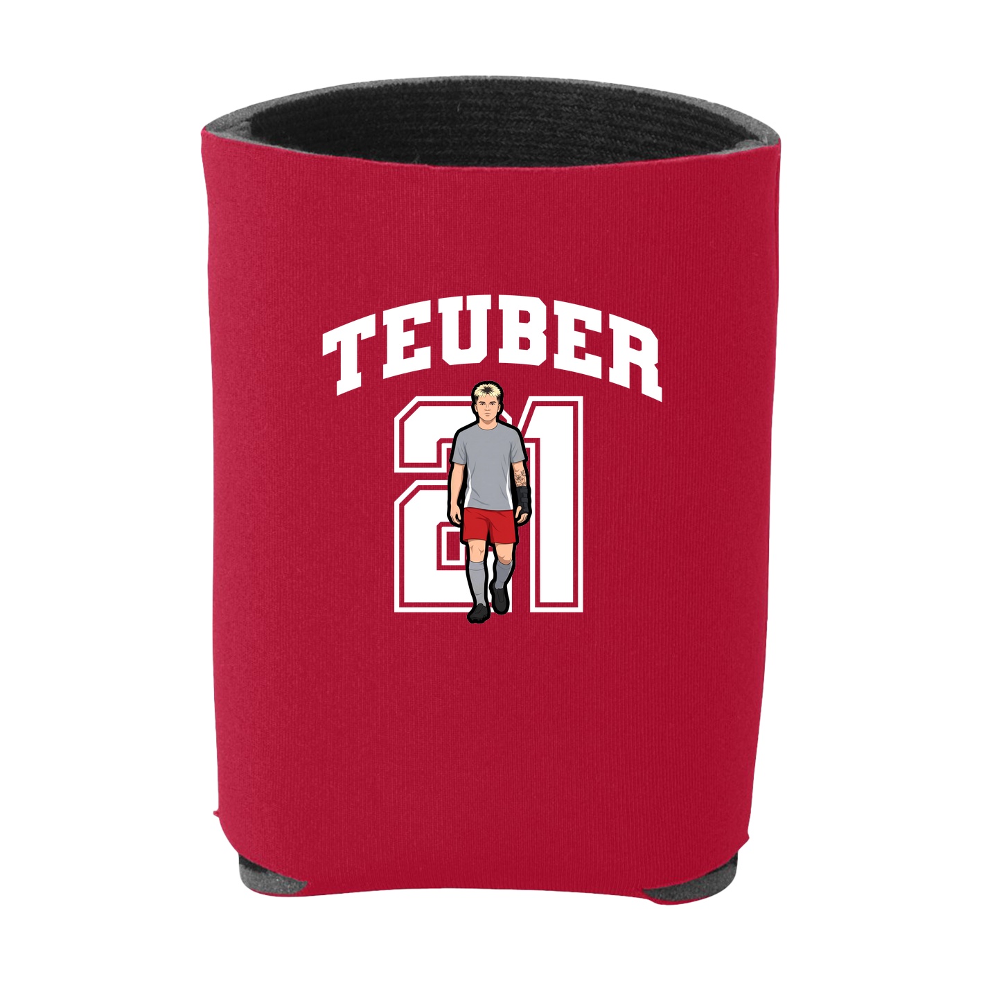Can Holder — Number in Red