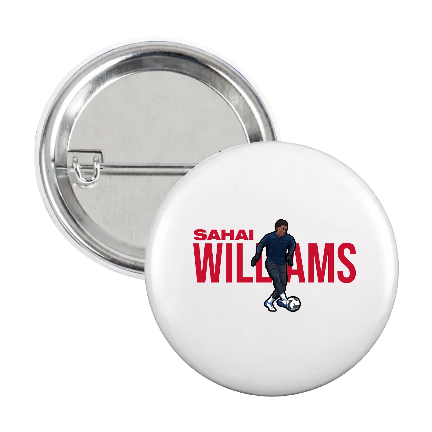 Game Day Button — Player Name in White