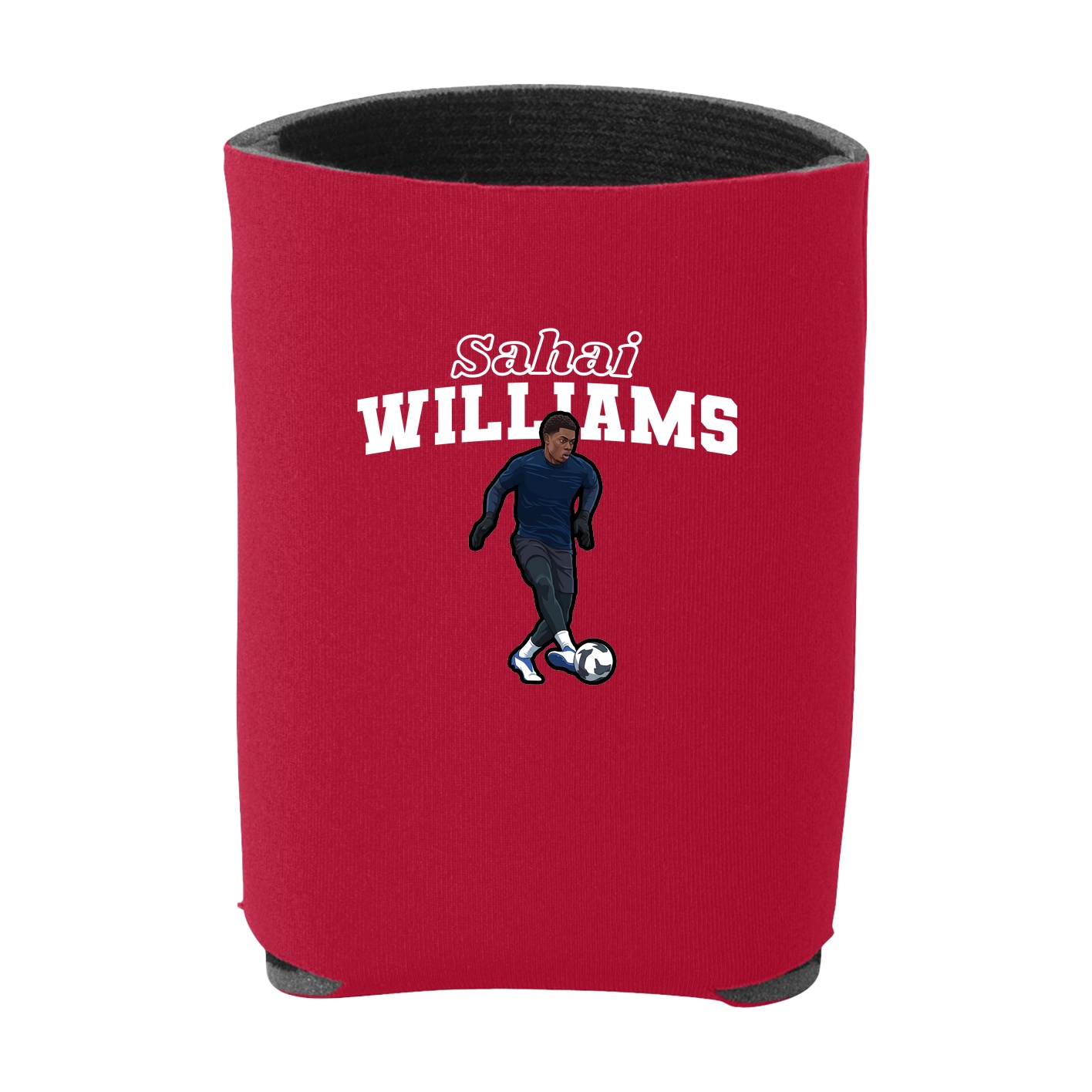 Can Holder — Name Arch in Red