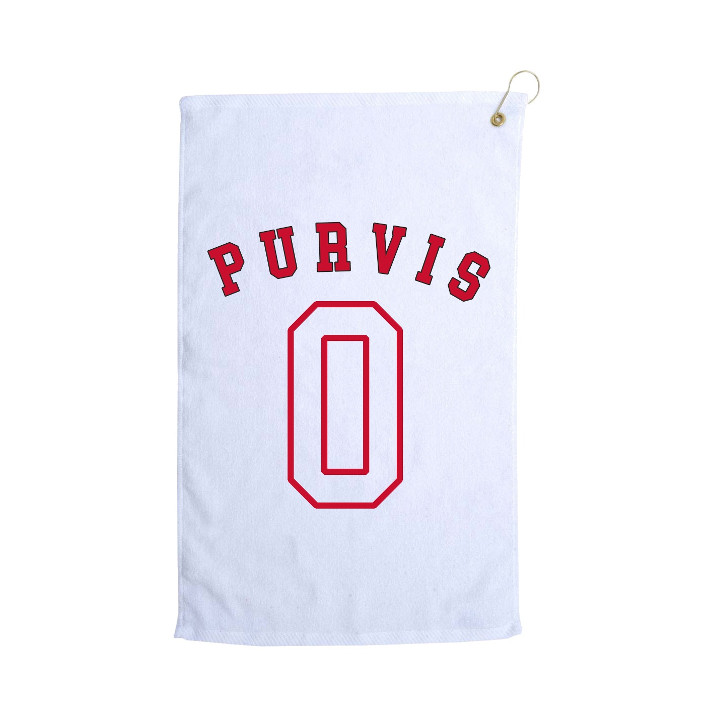 Golf Towel — Shirsey Arch in White