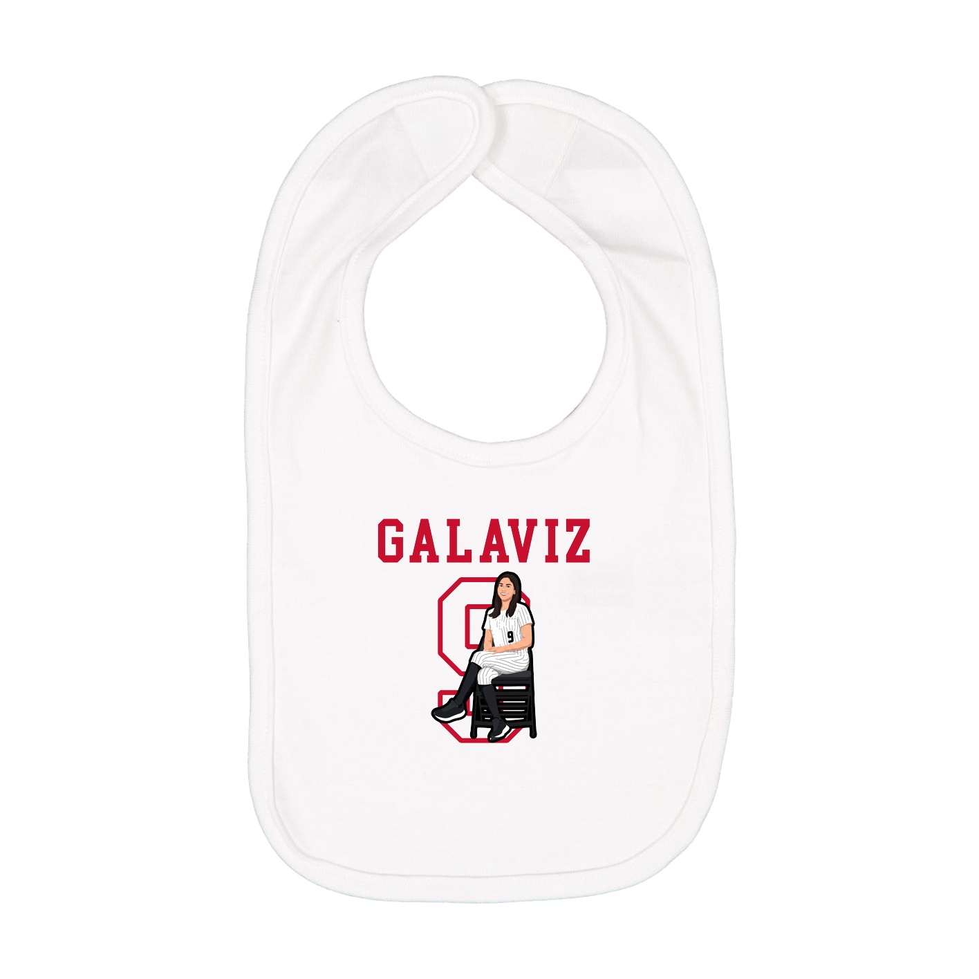 Infant Bib — Shirsey in White