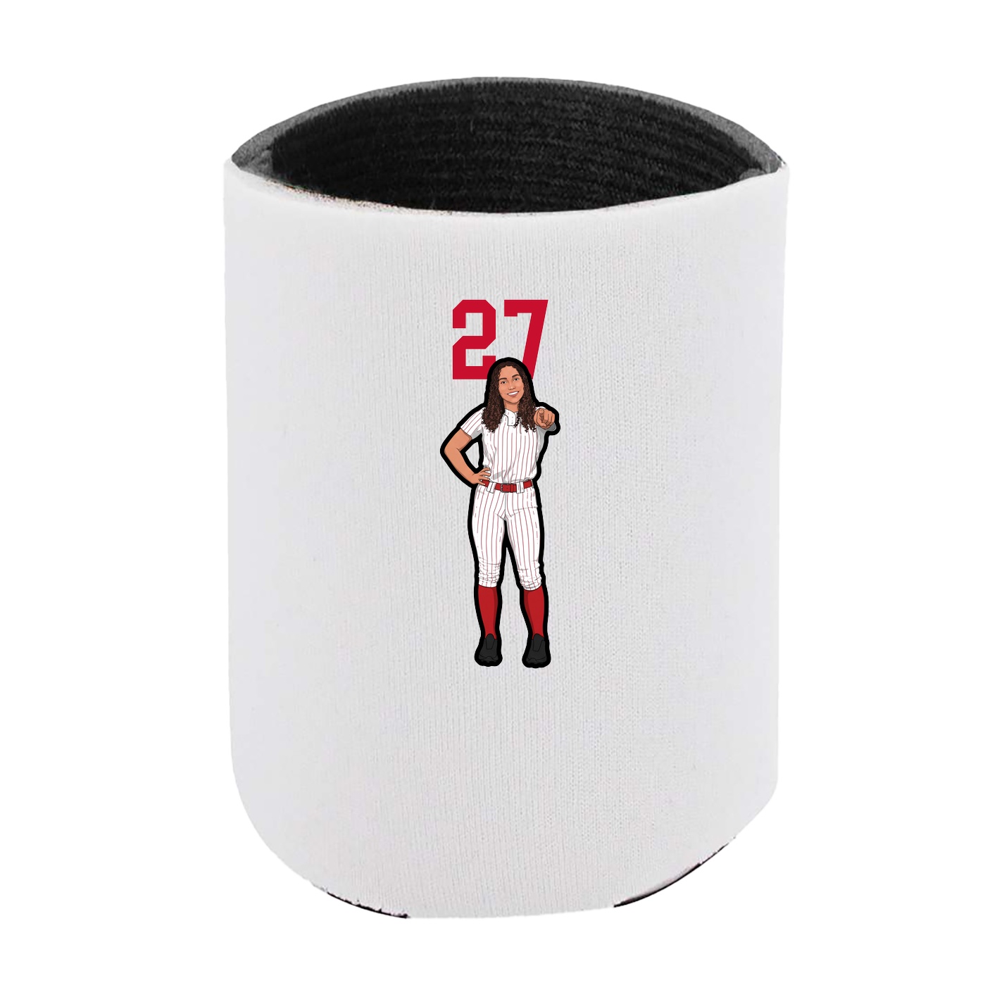 Can Holder — Number Top in White