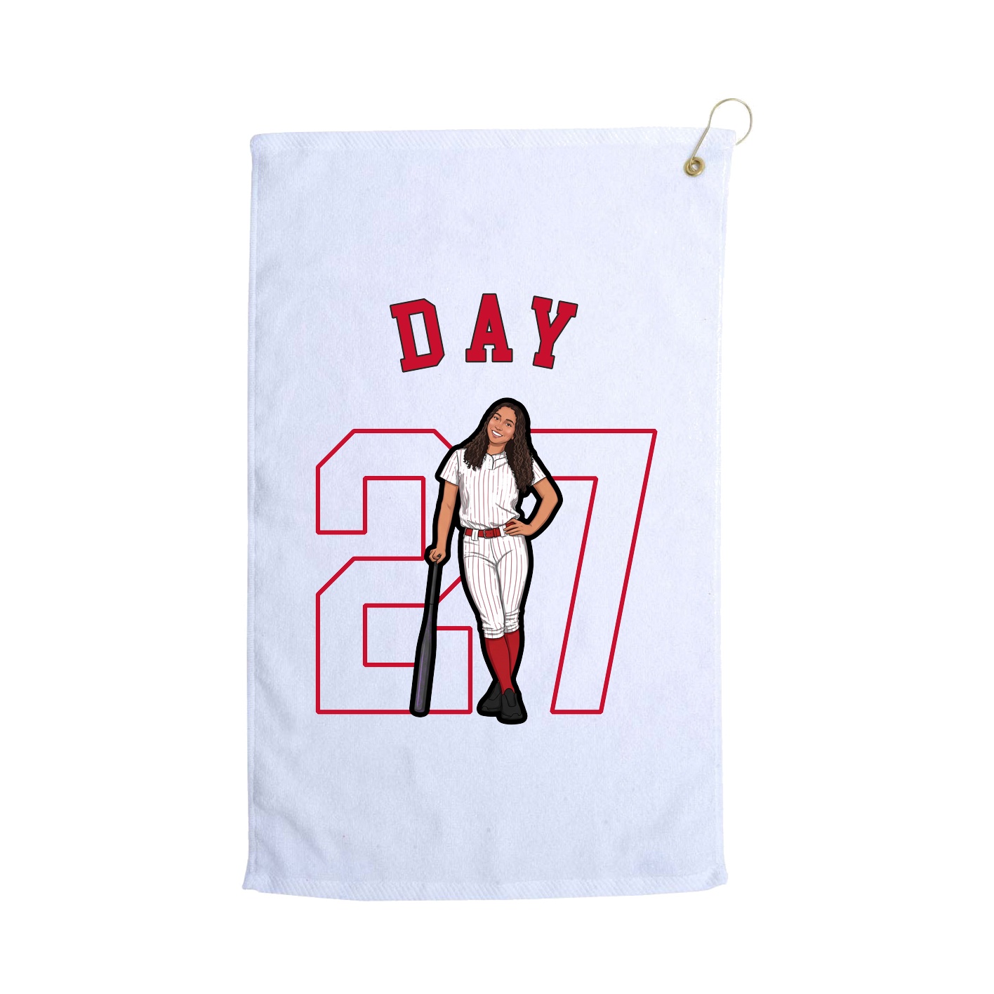 Golf Towel — Shirsey Arch in White