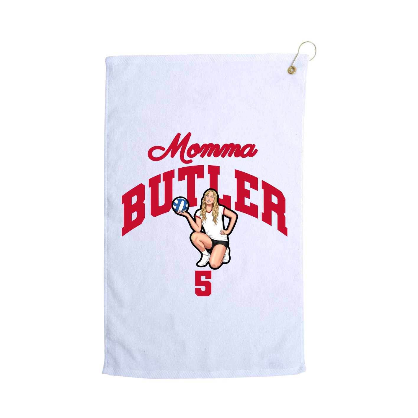 Golf Towel — Mothers Day Arch in White