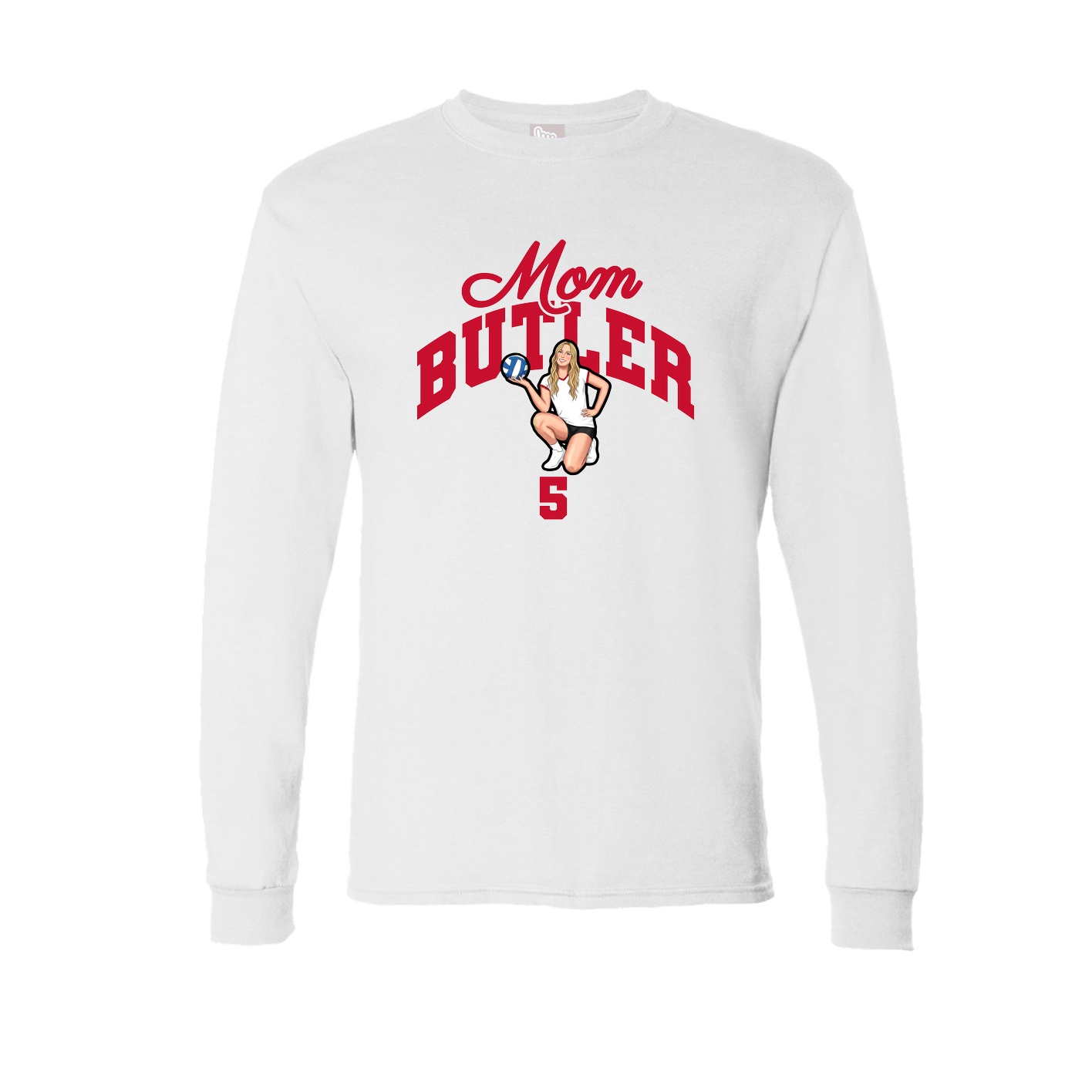 Long Sleeve Tee — Mothers Day Arch in White