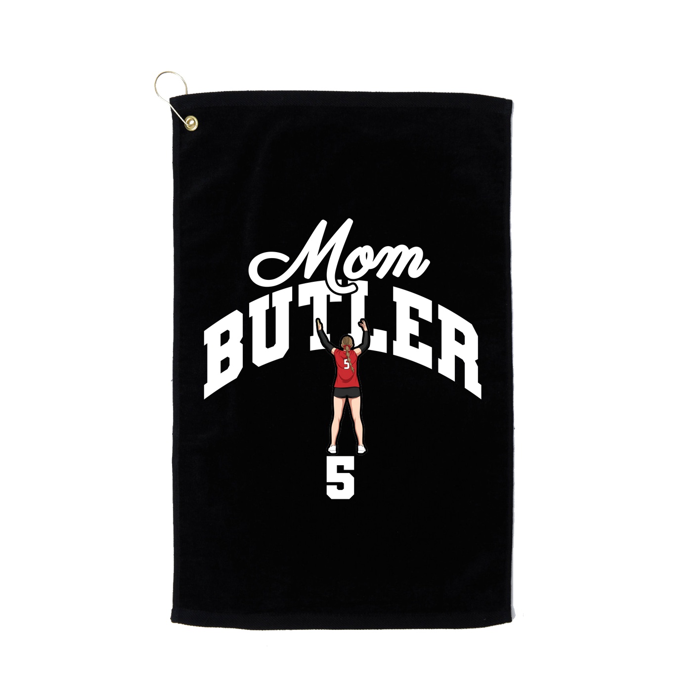 Golf Towel — Mothers Day Arch in Black