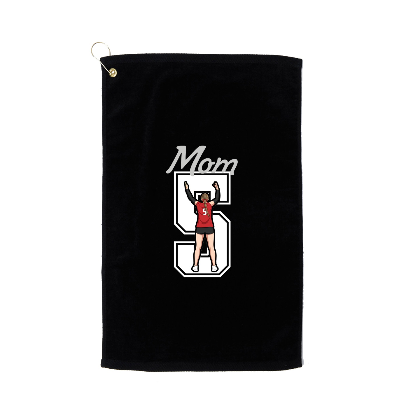 Golf Towel — Mothers Day Shirsey in Black